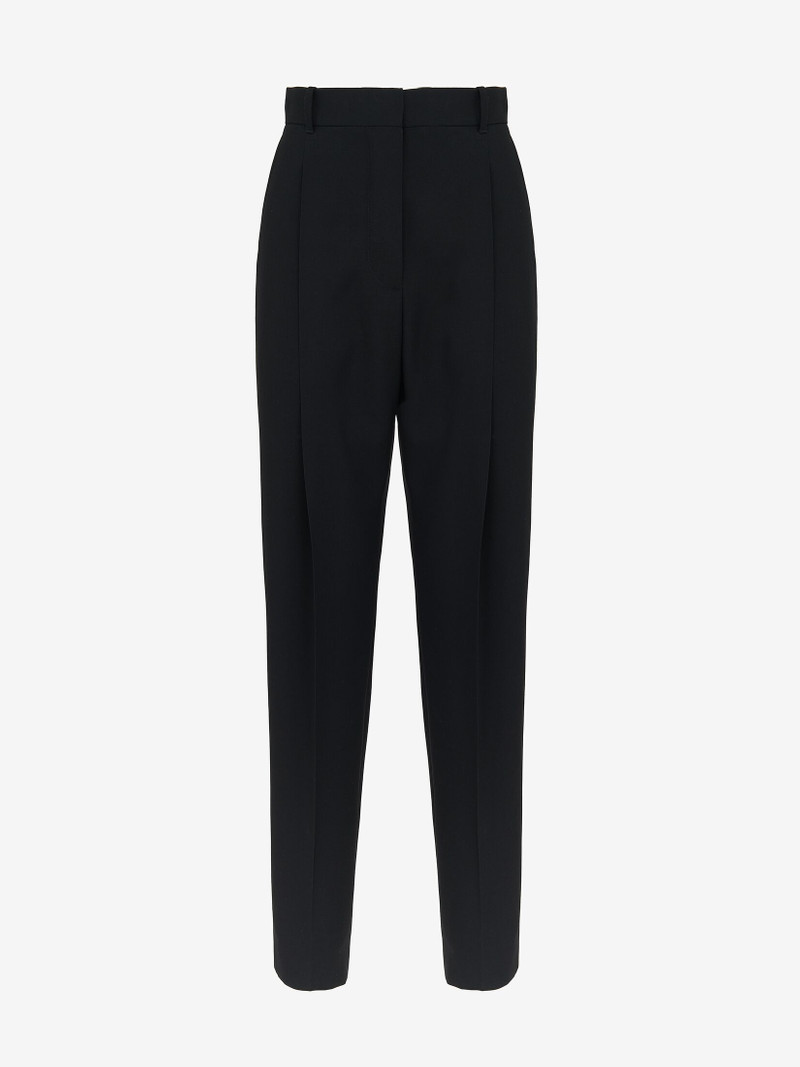 Women's Slim Peg Trousers in Black 1