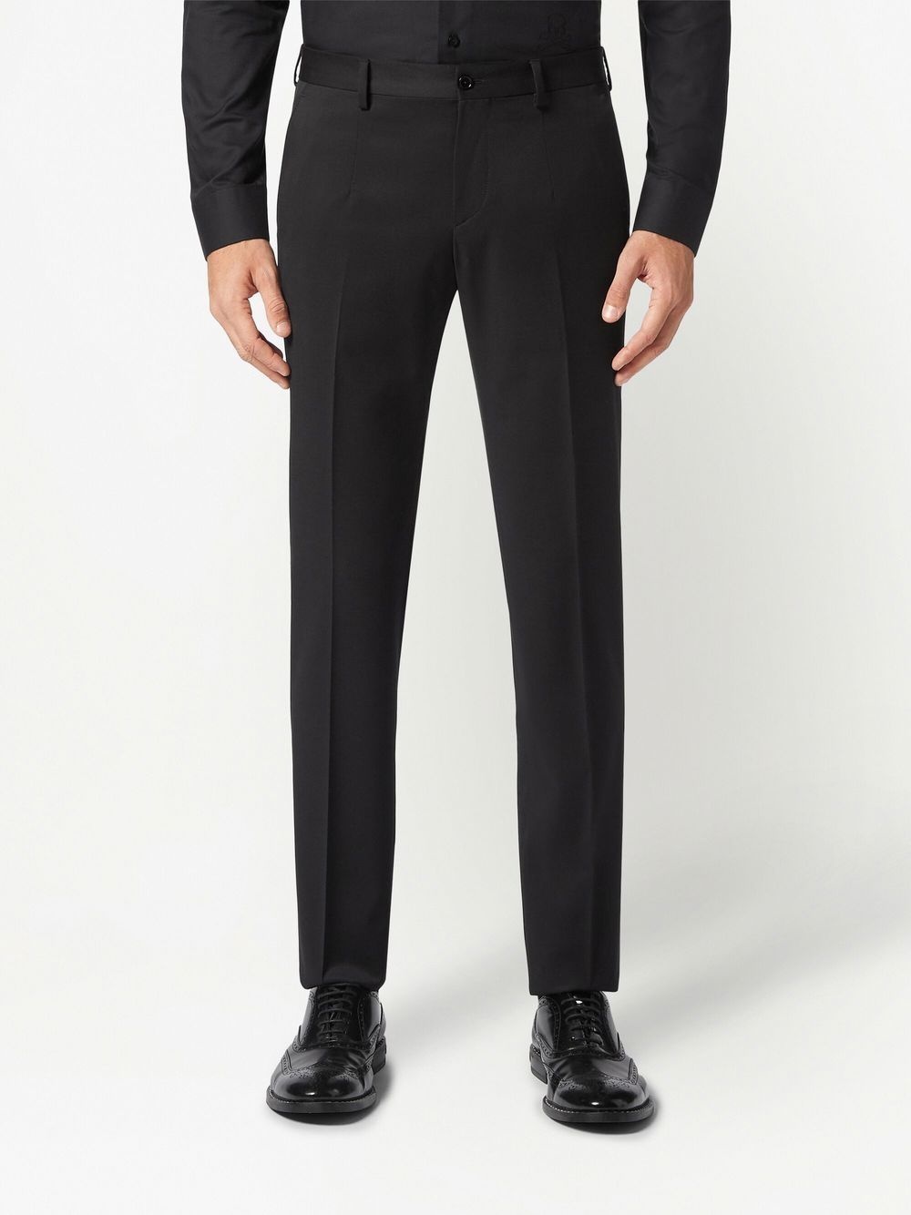 slim-fit tailored trousers - 3