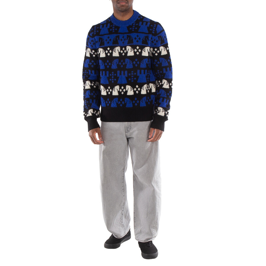 Burberry Chess Intarsia Wool-Blend Jumper - 4