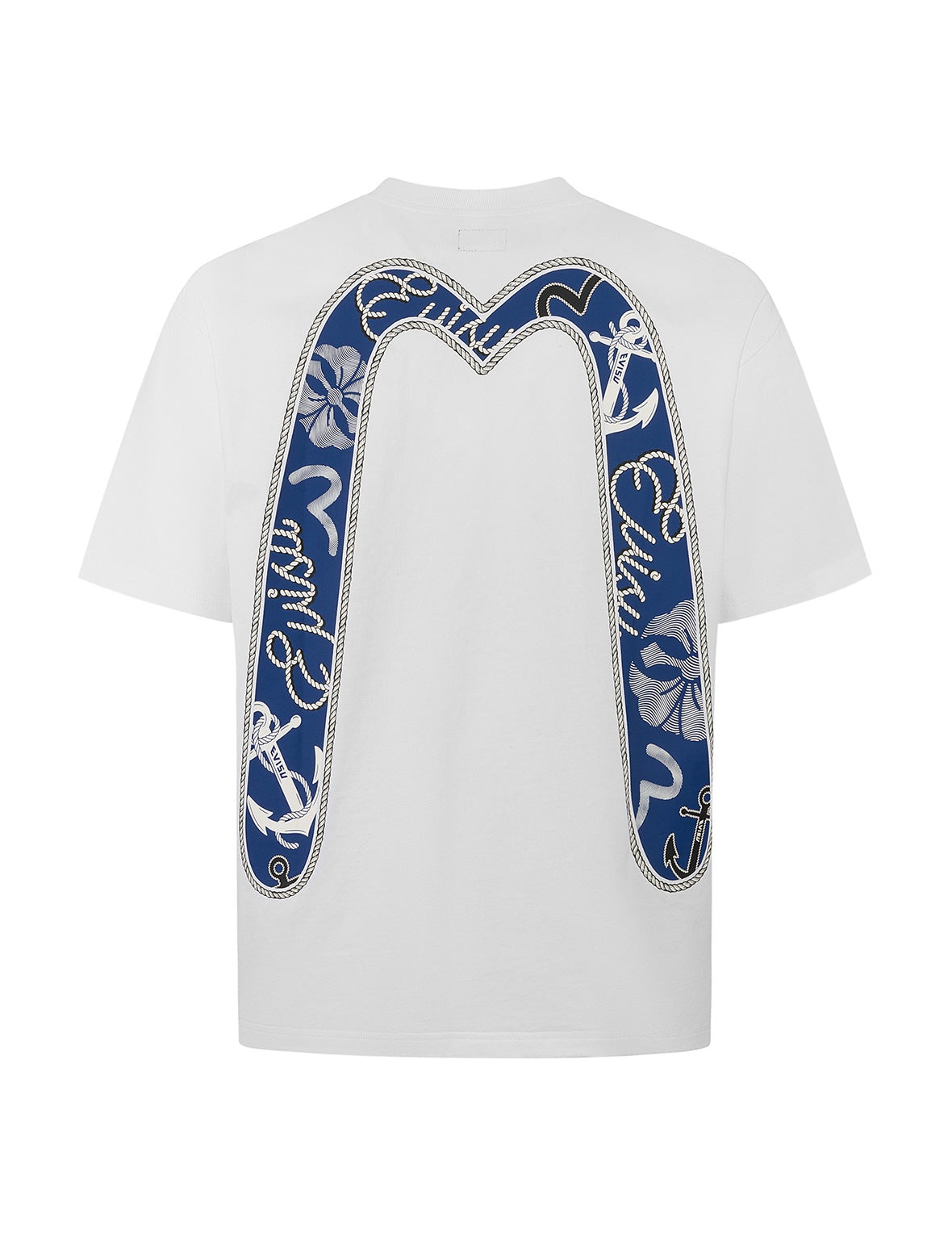 Twisted Rope and Daicock Anchor Print Relax Fit T-shirt - 11
