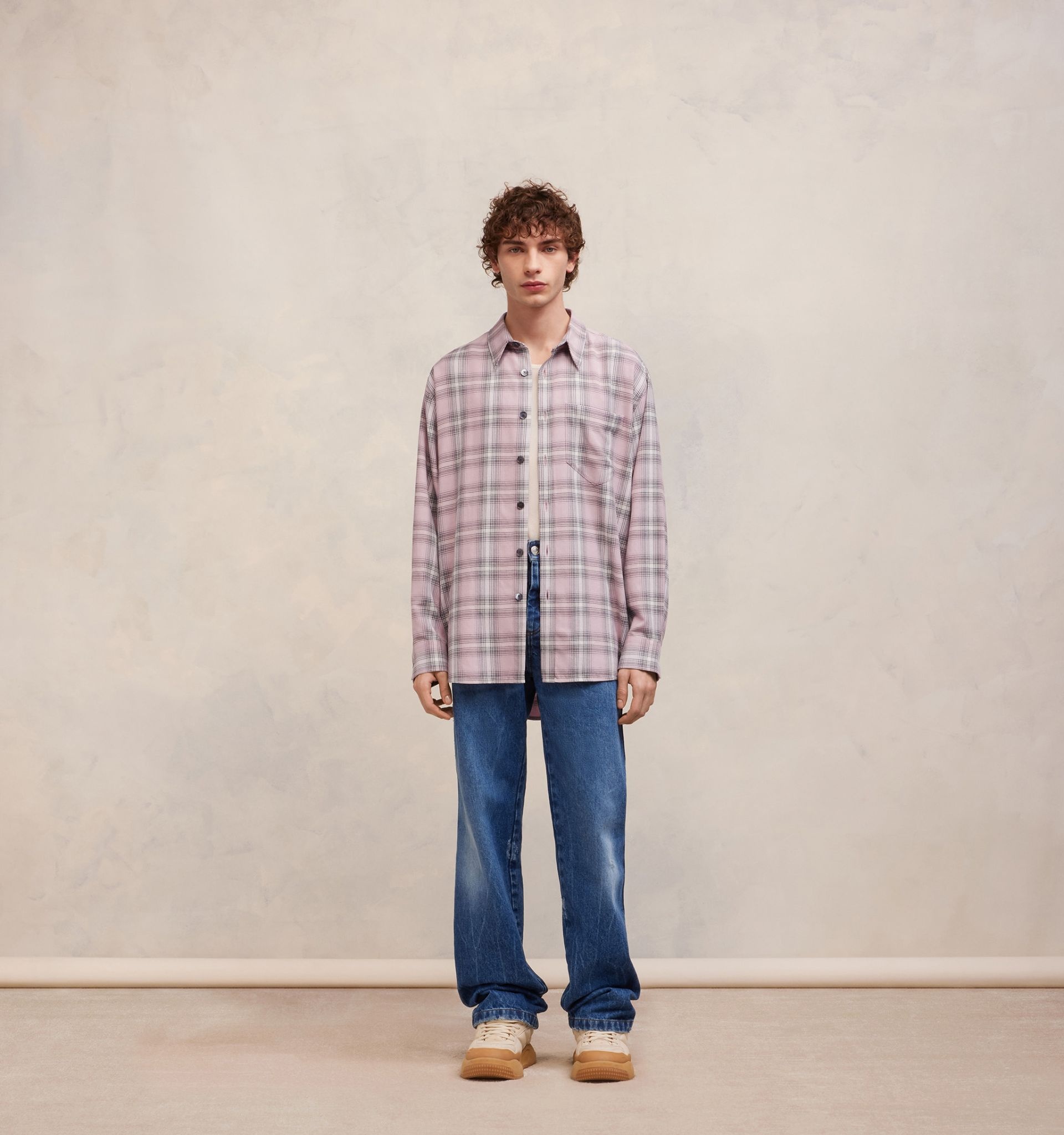 Oversize Overshirt With Patch Pocket - 3
