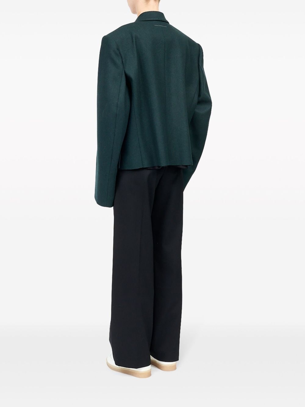 double-breasted over-sized blazer - 5