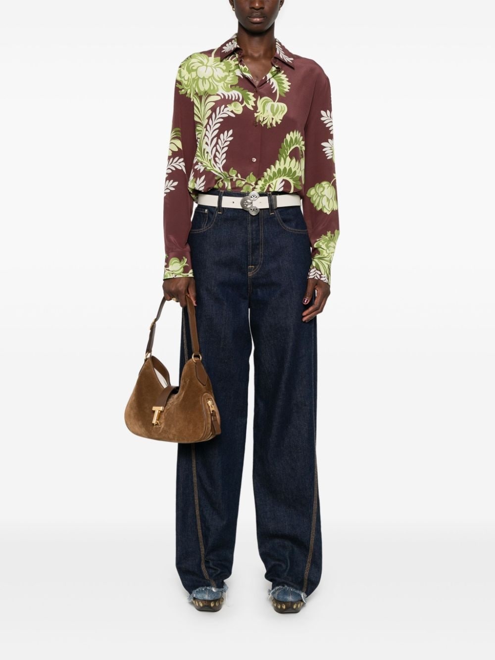 floral-print shirt - 2