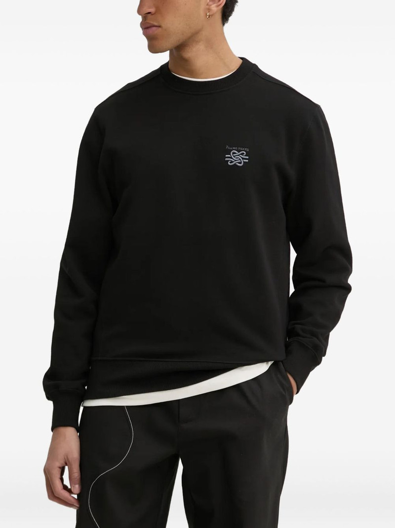 embroidered logo sweatshirt 1