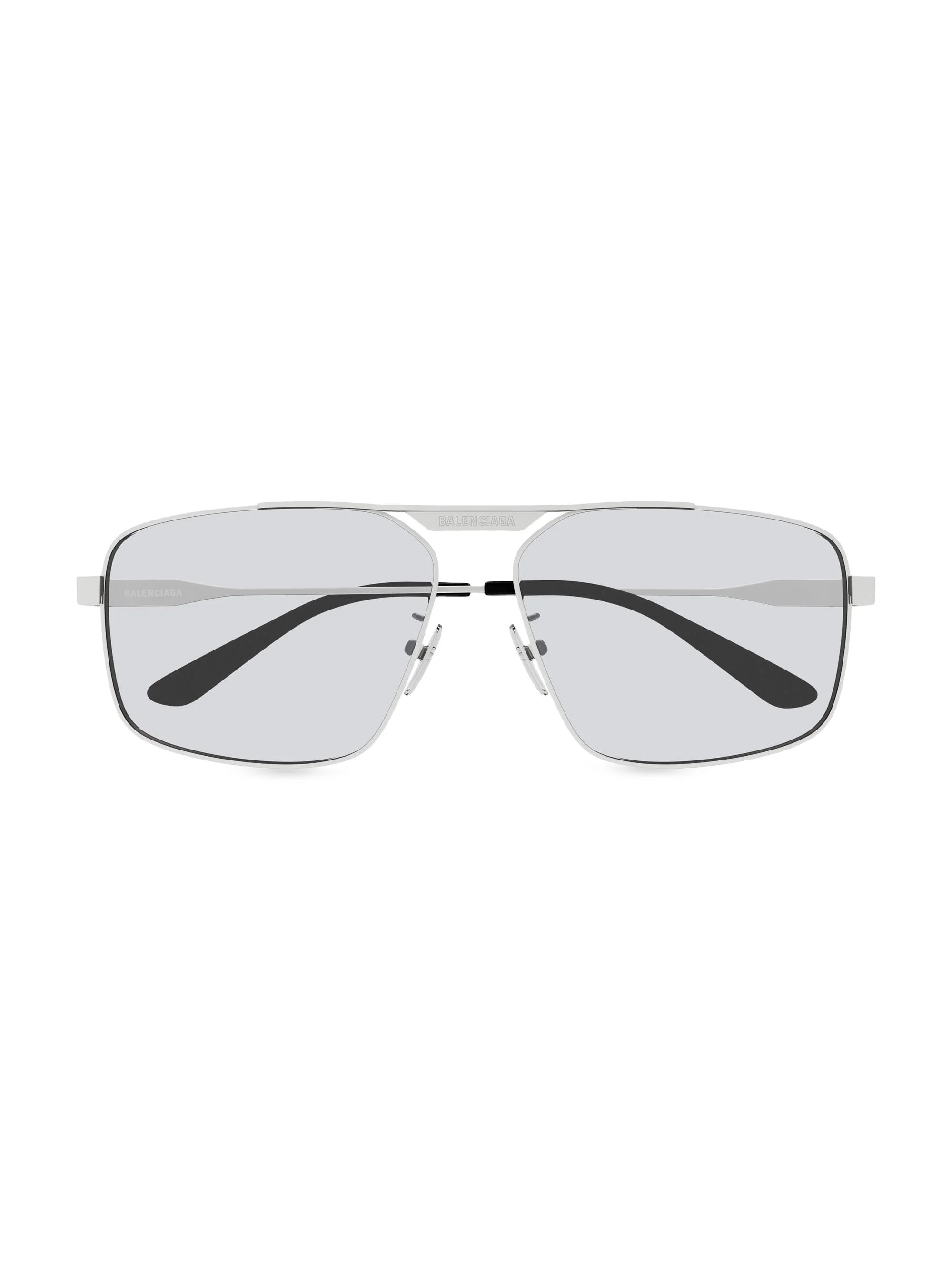 Men's Tag 3.0 62MM Navigator Sunglasses - Silver - 1