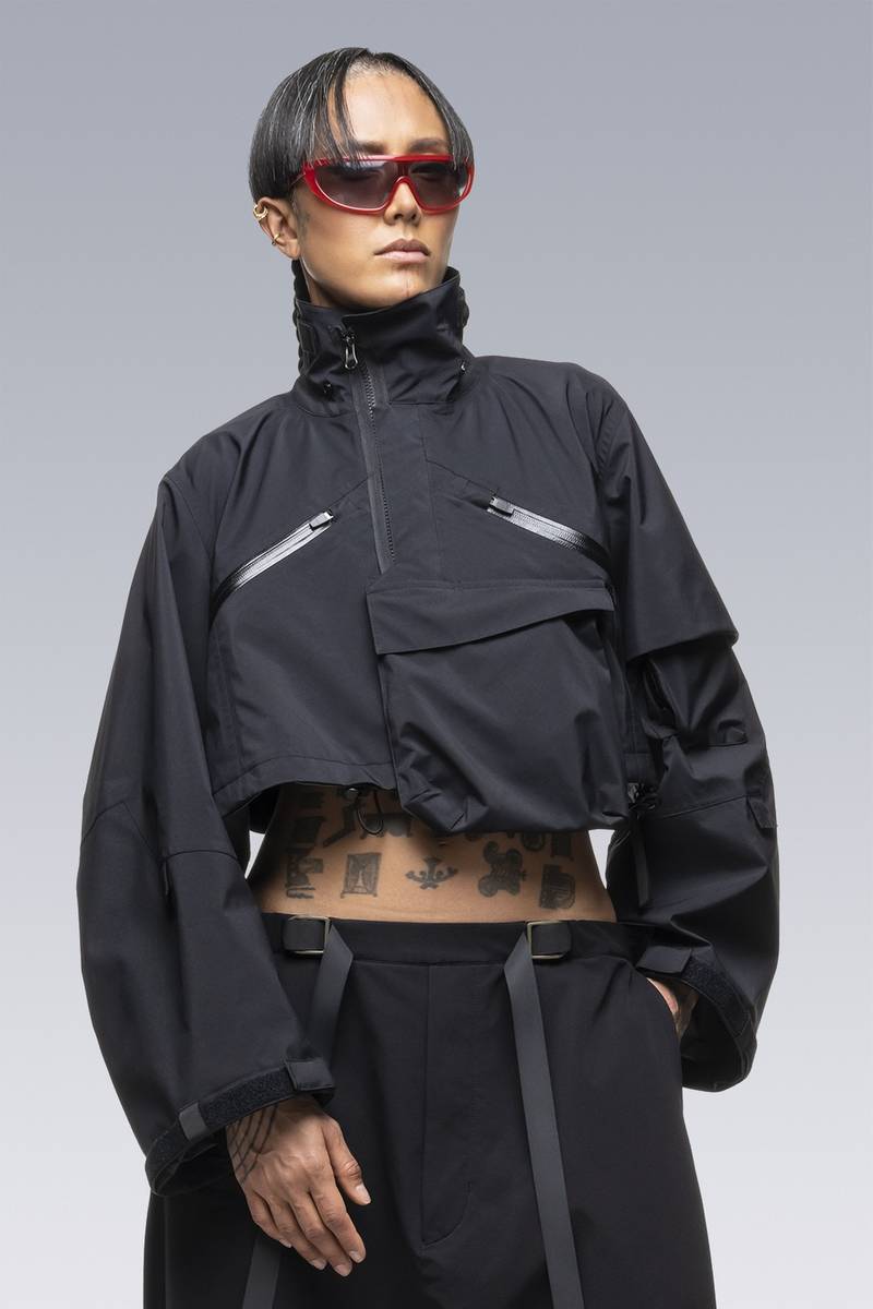 ACRONYM SAC-J6011 sacai / ACRONYM Crop Jacket Black | REVERSIBLE