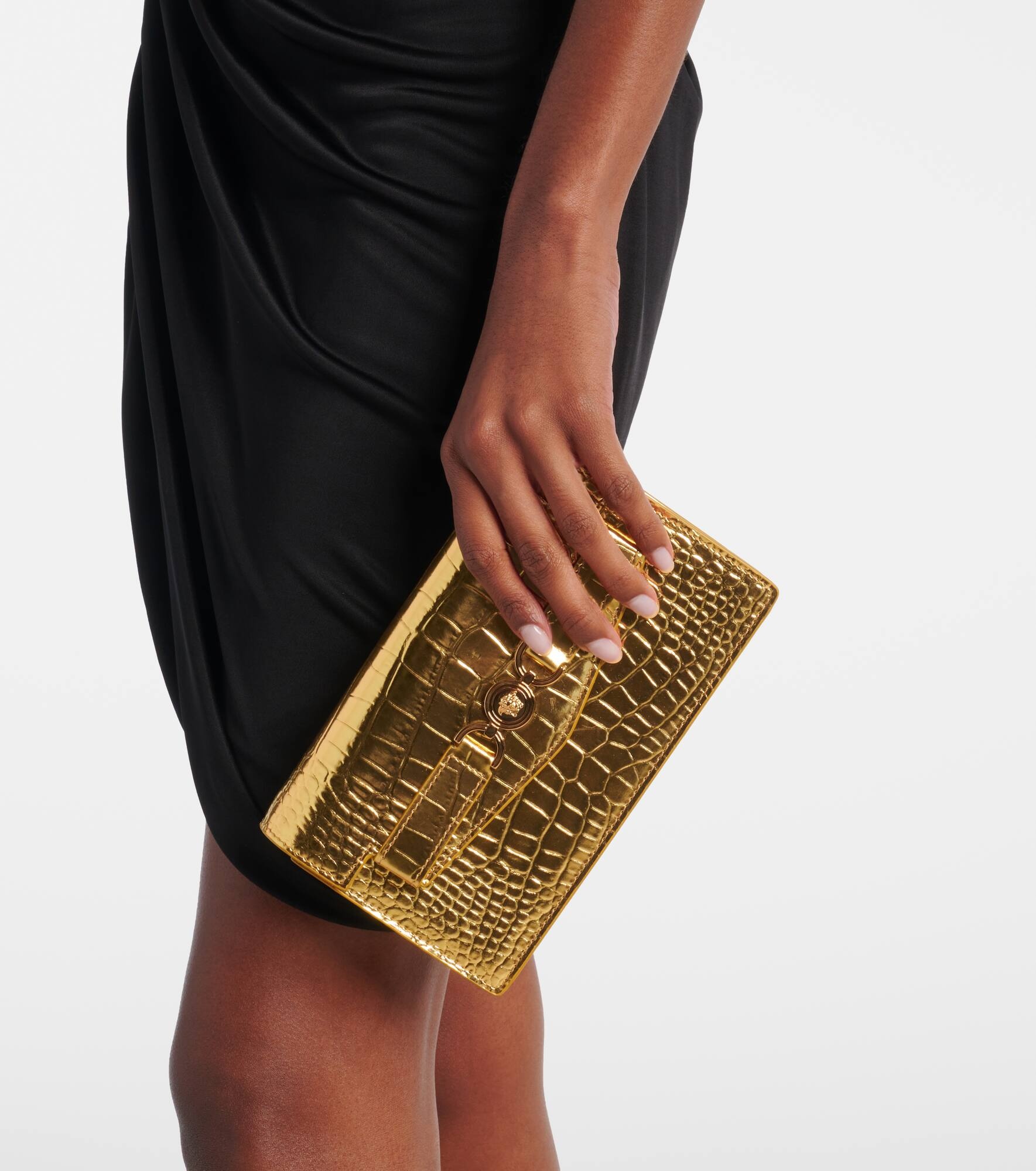 Medusa '95 metallic leather shoulder bag - 2
