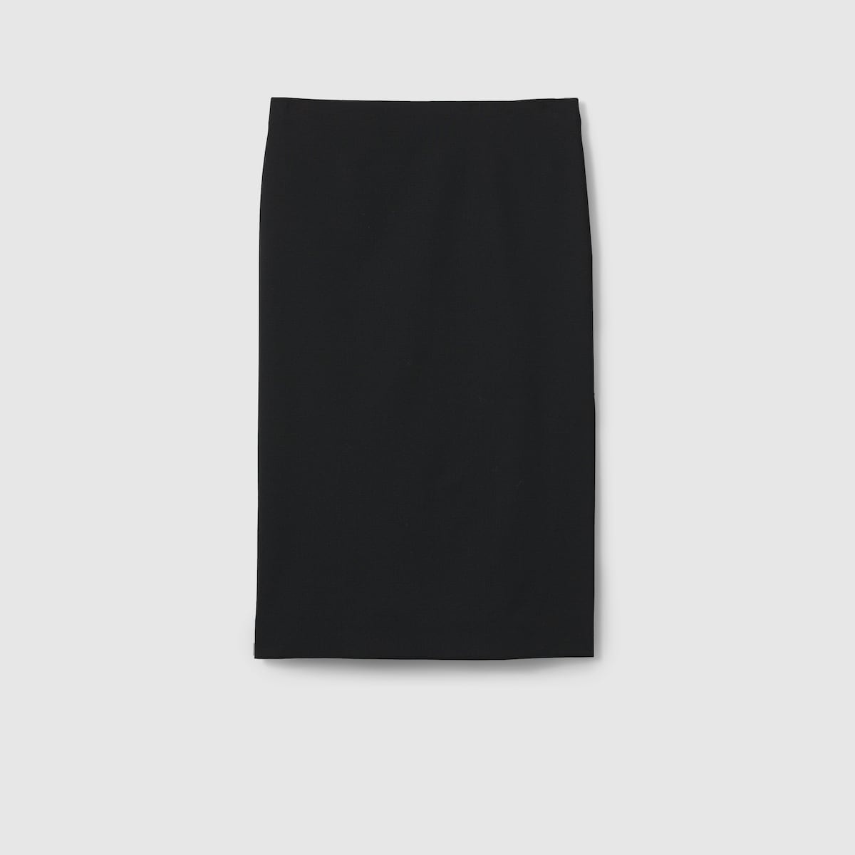 Light wool stretch mid-length skirt - 1