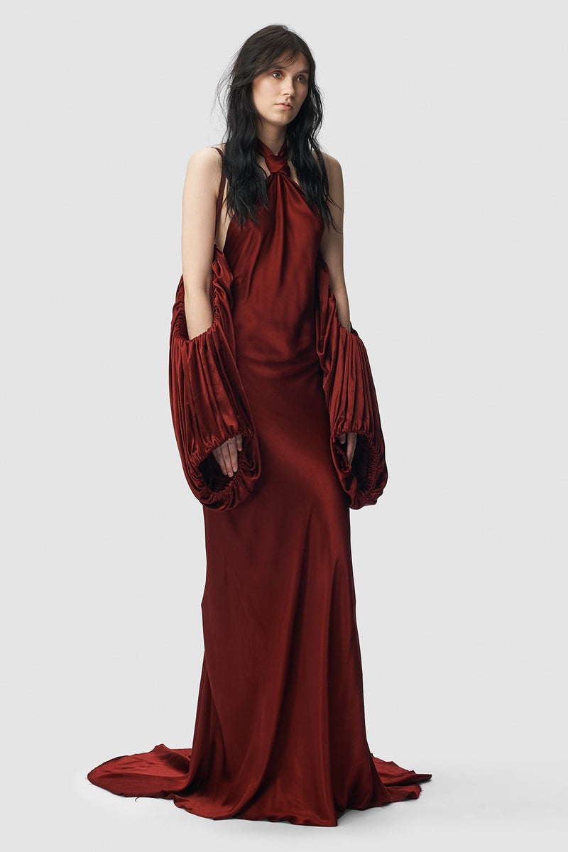 Ingeborg X-Long Tied Dress With Back Train - 4