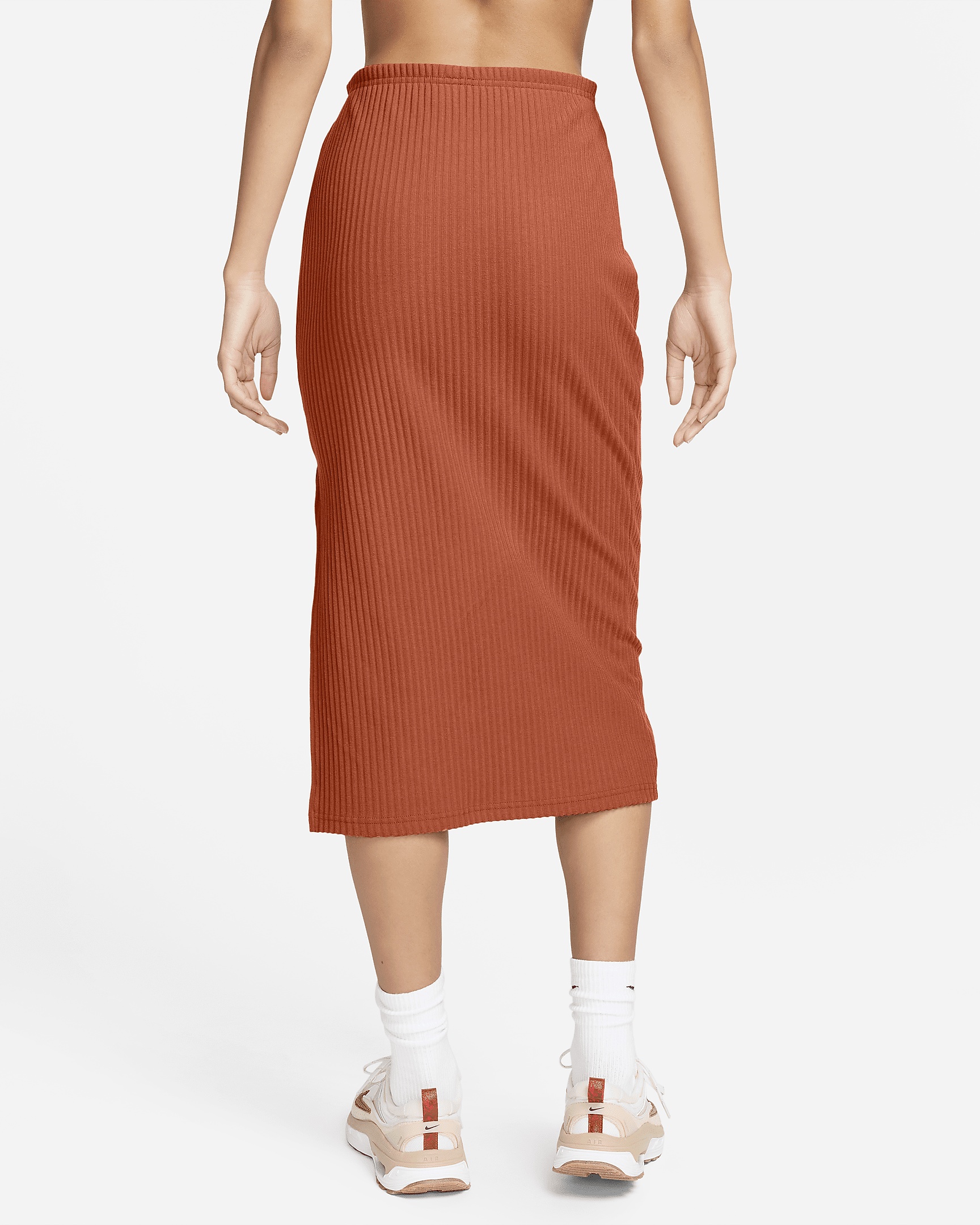 Women's Nike Sportswear Chill Knit Slim Ribbed Midi Skirt - 2