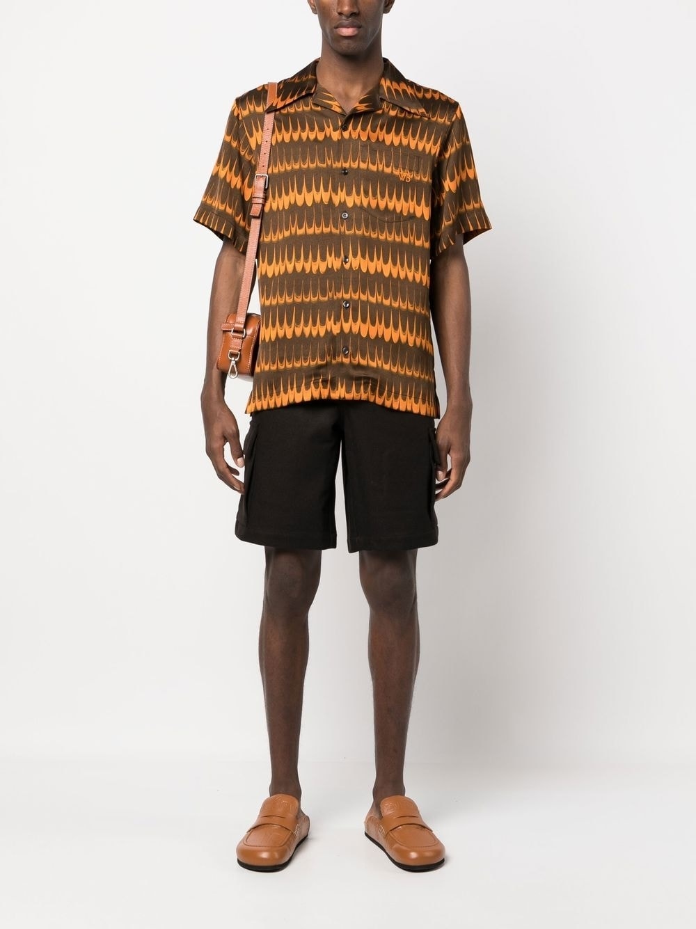 geometric-print short-sleeve shirt - 2