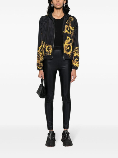 VERSACE JEANS COUTURE logo-waistband high-waisted leggings outlook