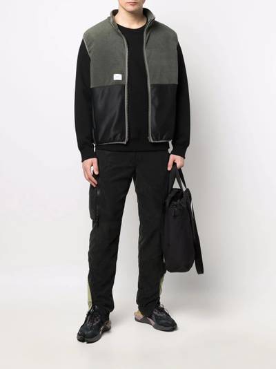 WTAPS logo-patch two-tone gilet outlook