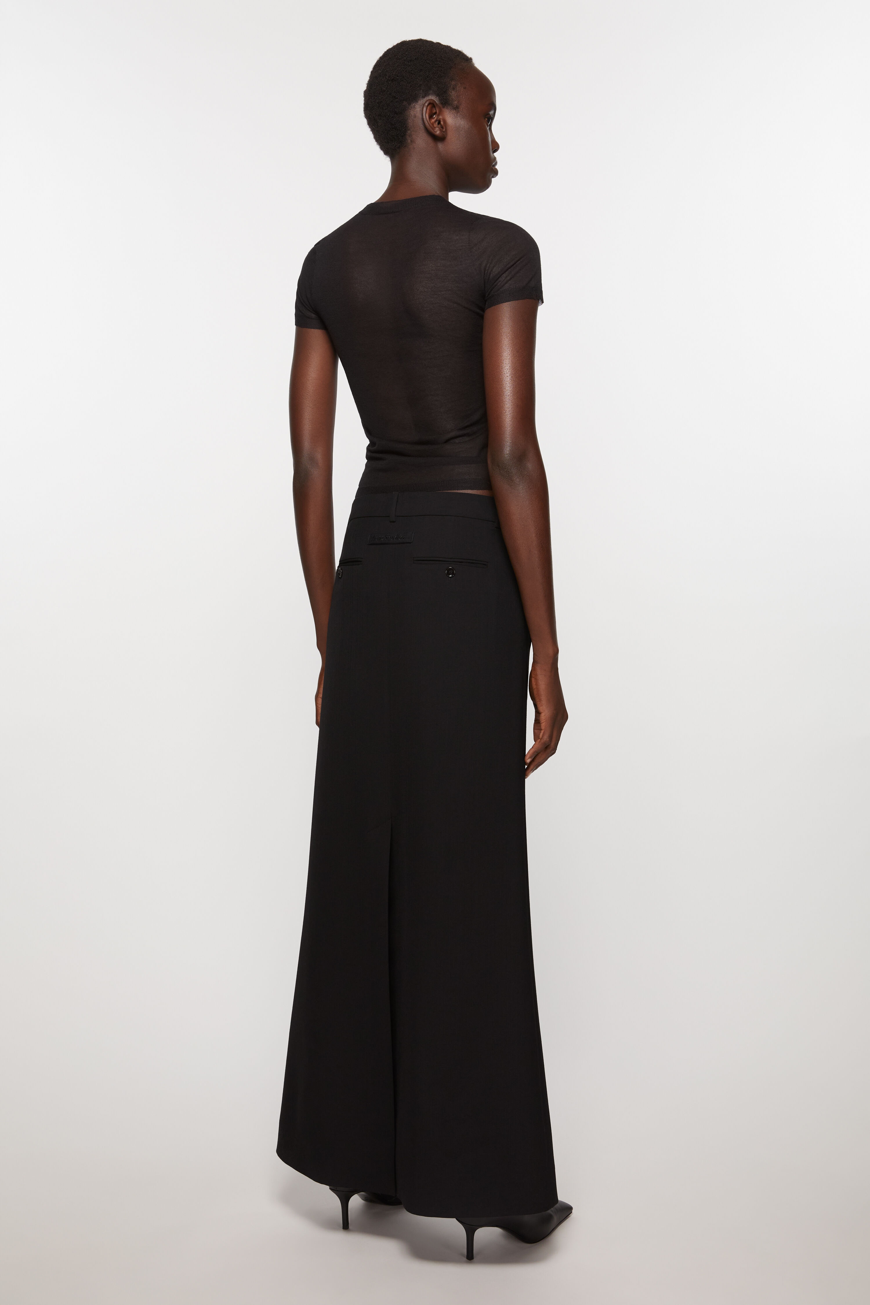 Tailored skirt - Black - 4