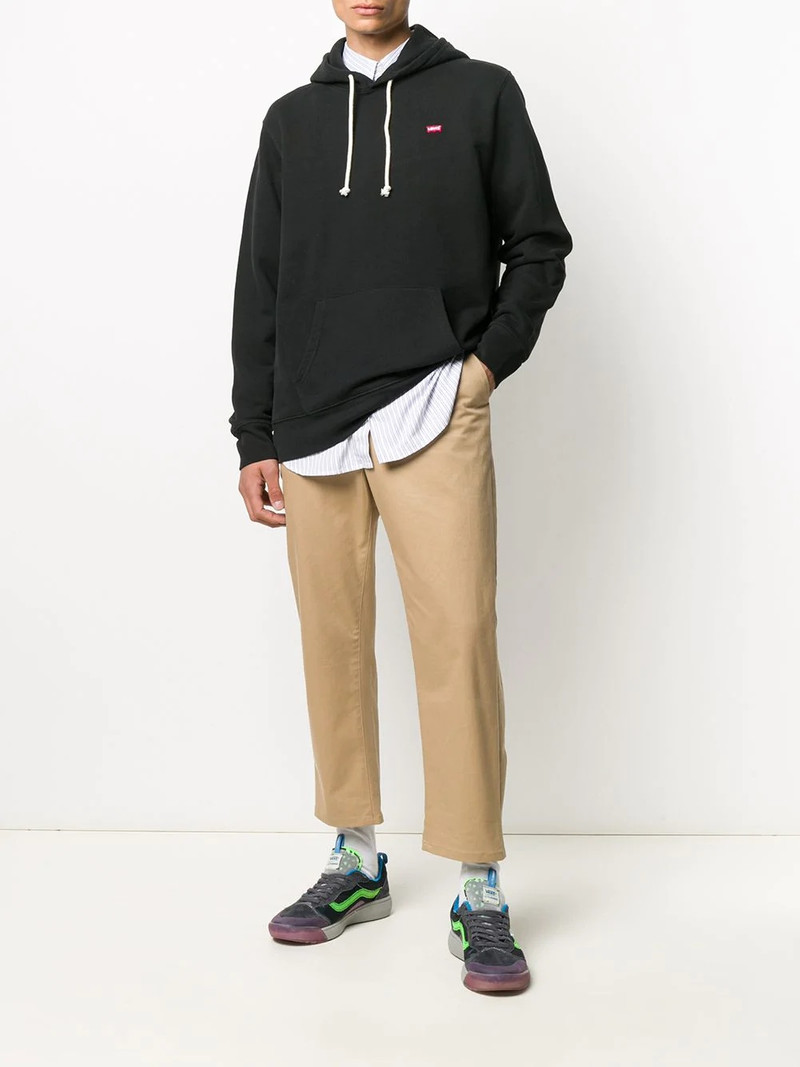 Levi's logo plaque long-sleeve hoodie outlook