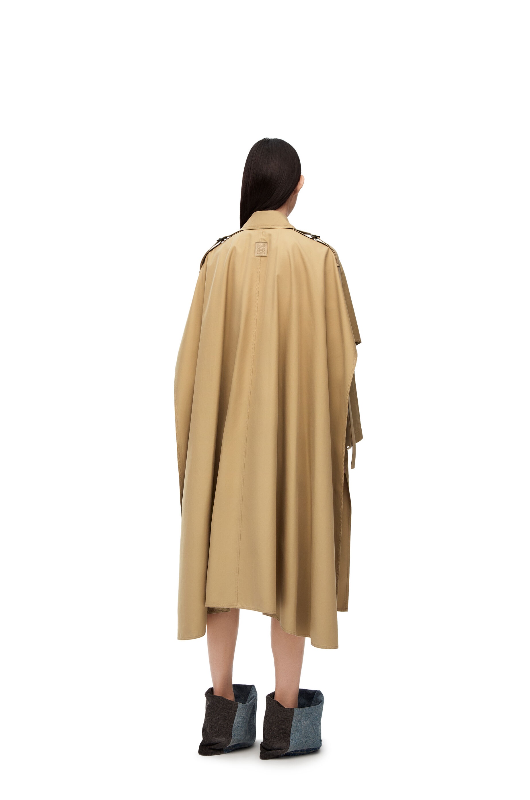 Cape coat in cotton - 3