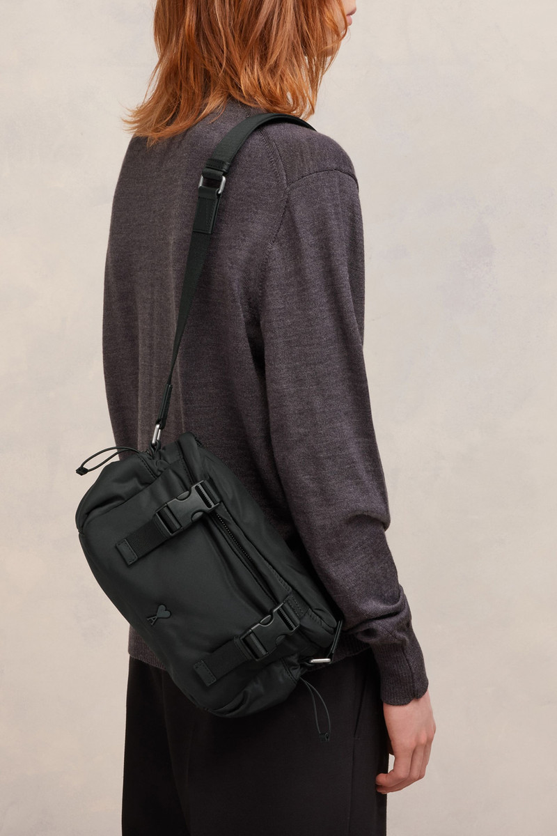 AMI Paris Ami De Coeur Messenger Bag outlook