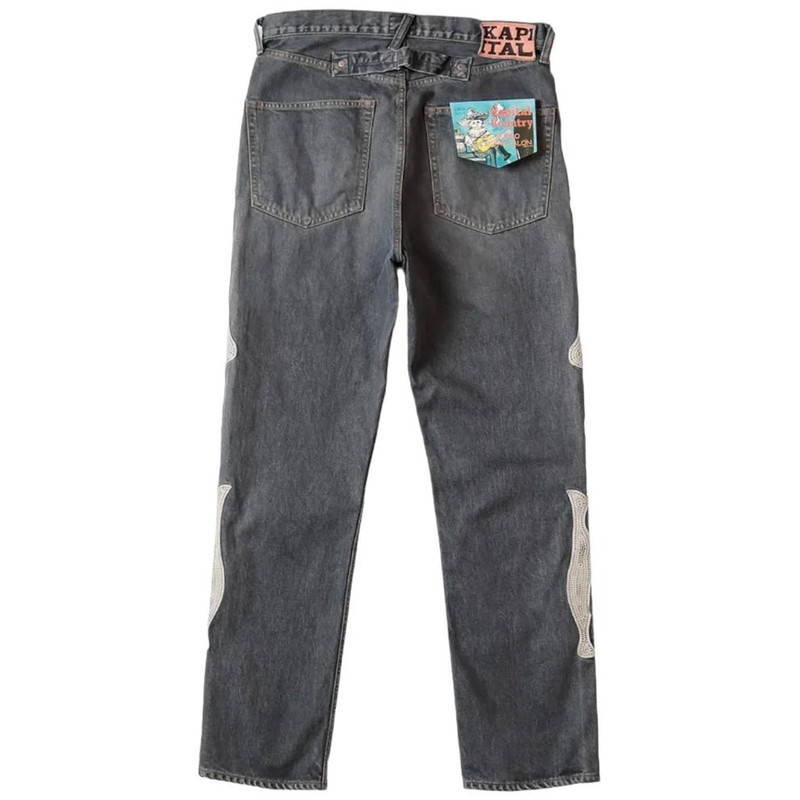 Kapital KAPITAL 14oz Black Denim MEXICAN TUXEDO 5P OKAGILLY 'BLACK' outlook