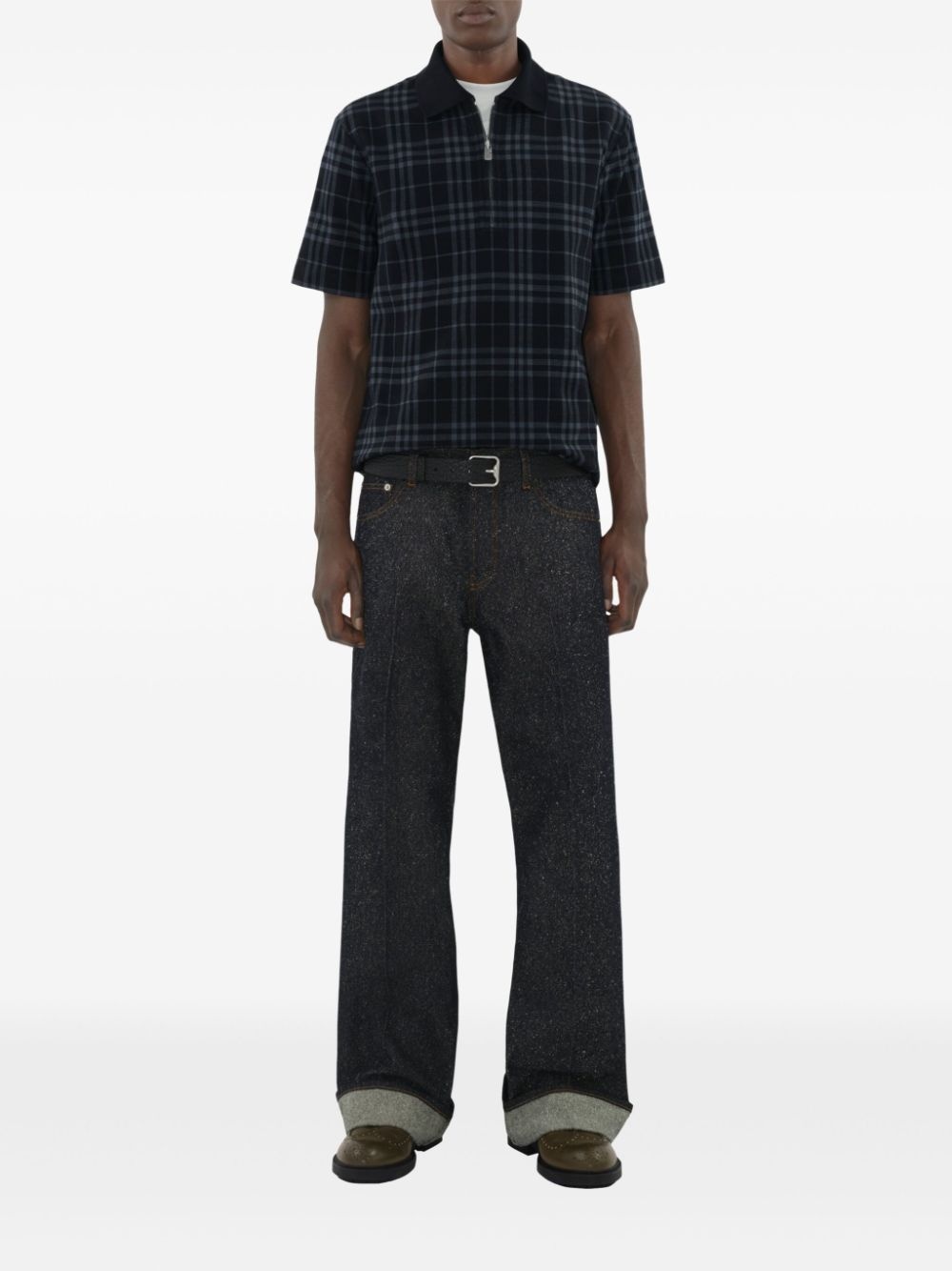 checked polo shirt - 2