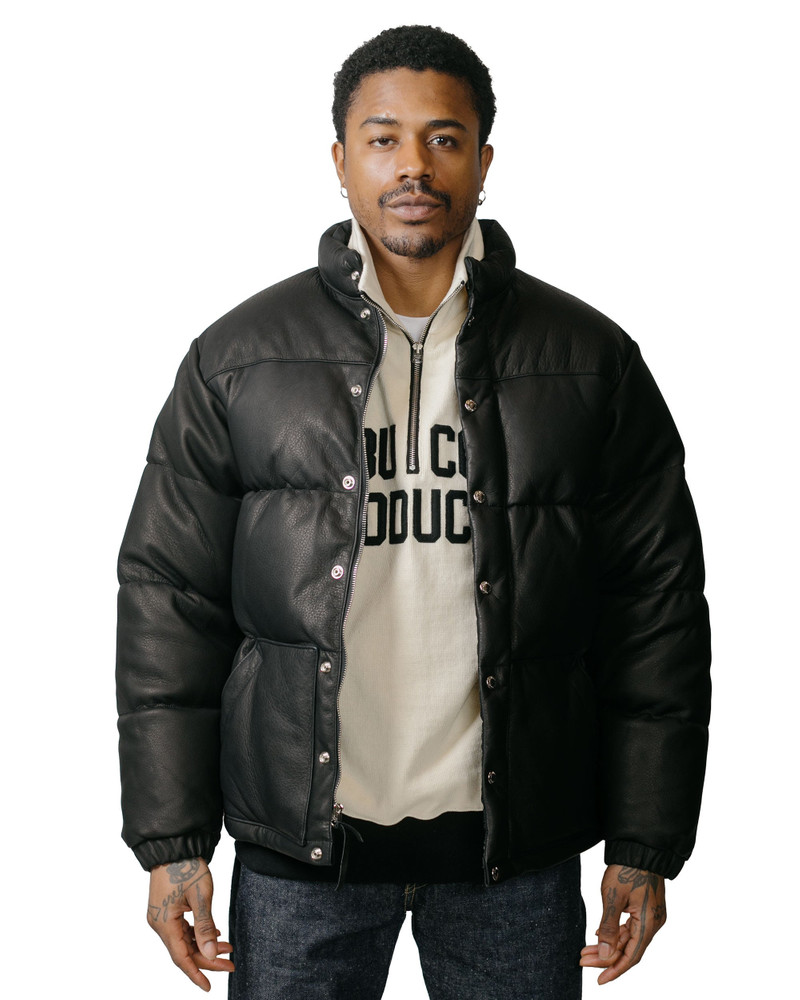 The Real McCoys MJ23119 Deerskin Down Jacket Black outlook