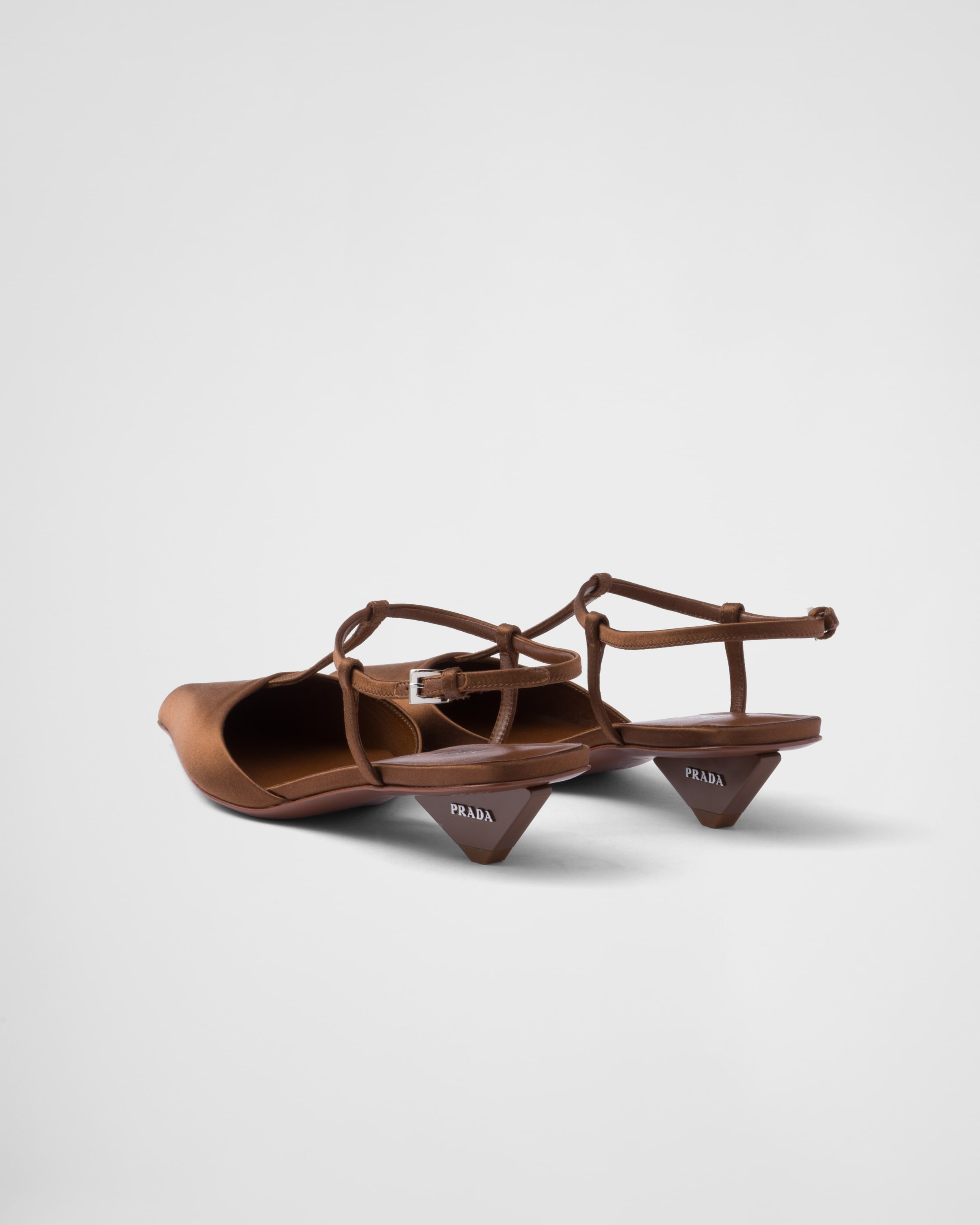 Satin slingback pumps - 5