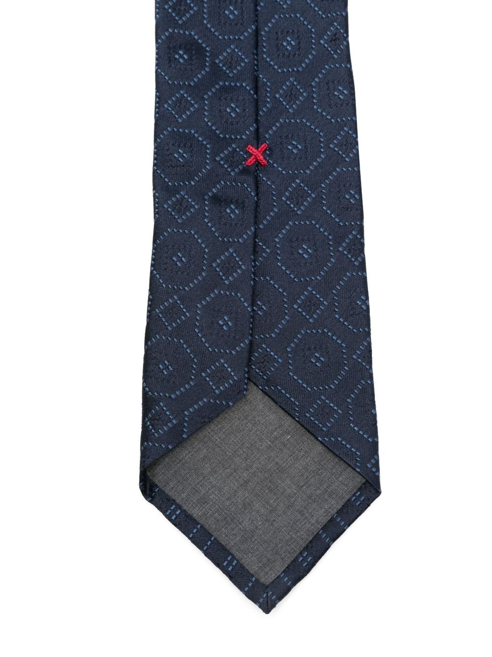 patterned-jacquard tie - 2