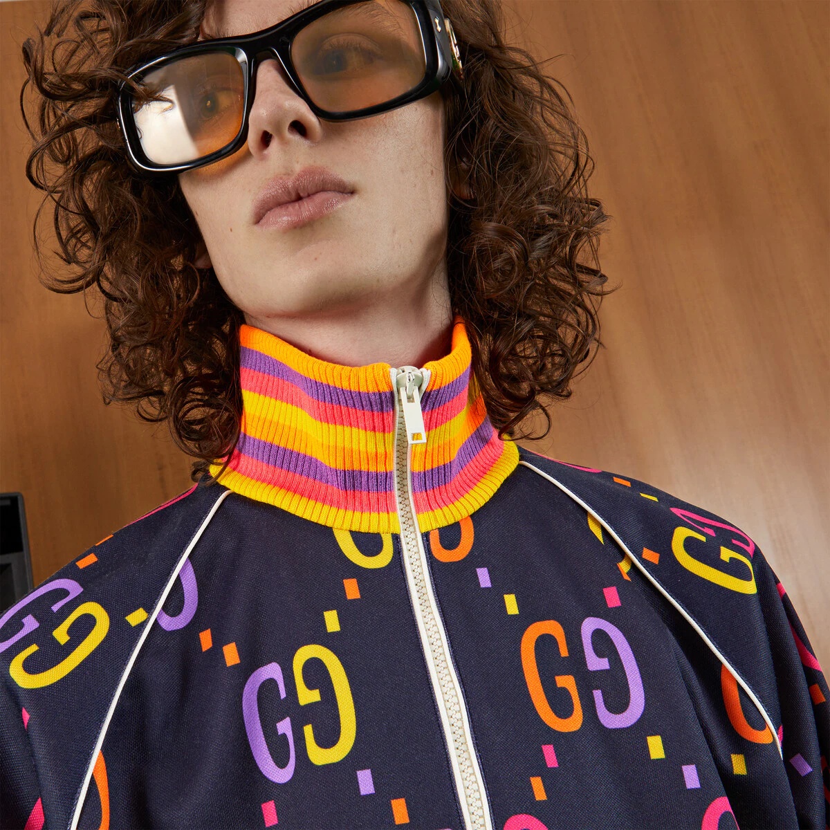 Jumbo GG technical jersey zip jacket - 4