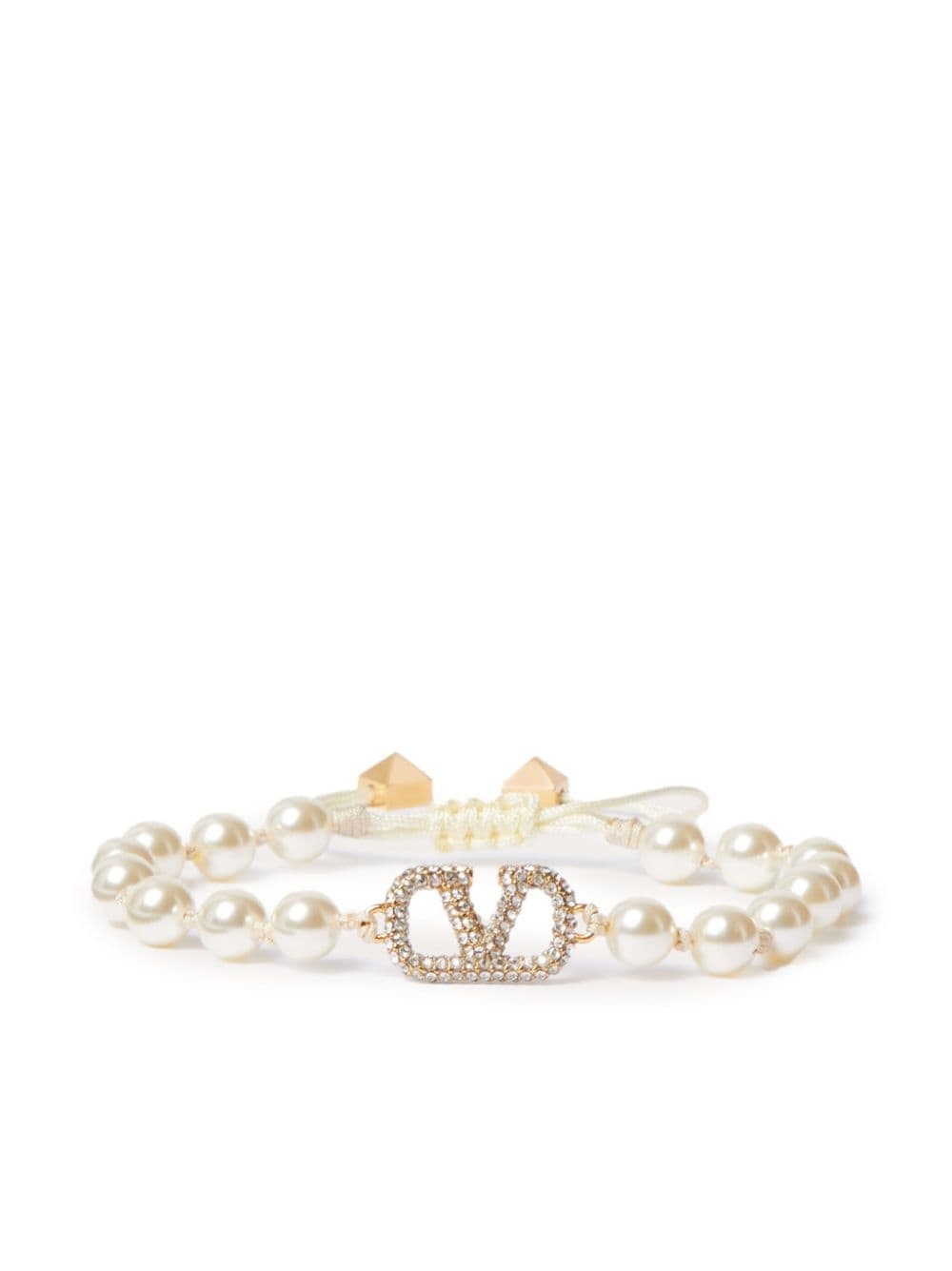 VLogo Signature faux-pearl bracelet - 1