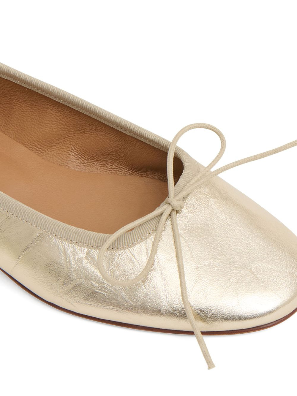almond-toe bow-detail ballet flats - 4