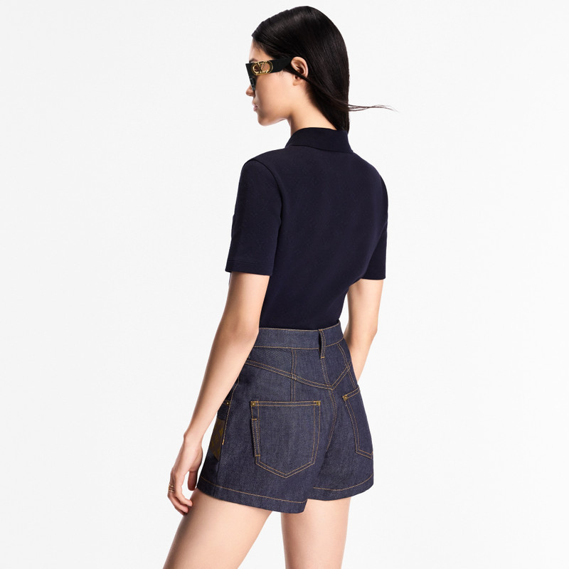 Monogram Piqué Polo Top 4