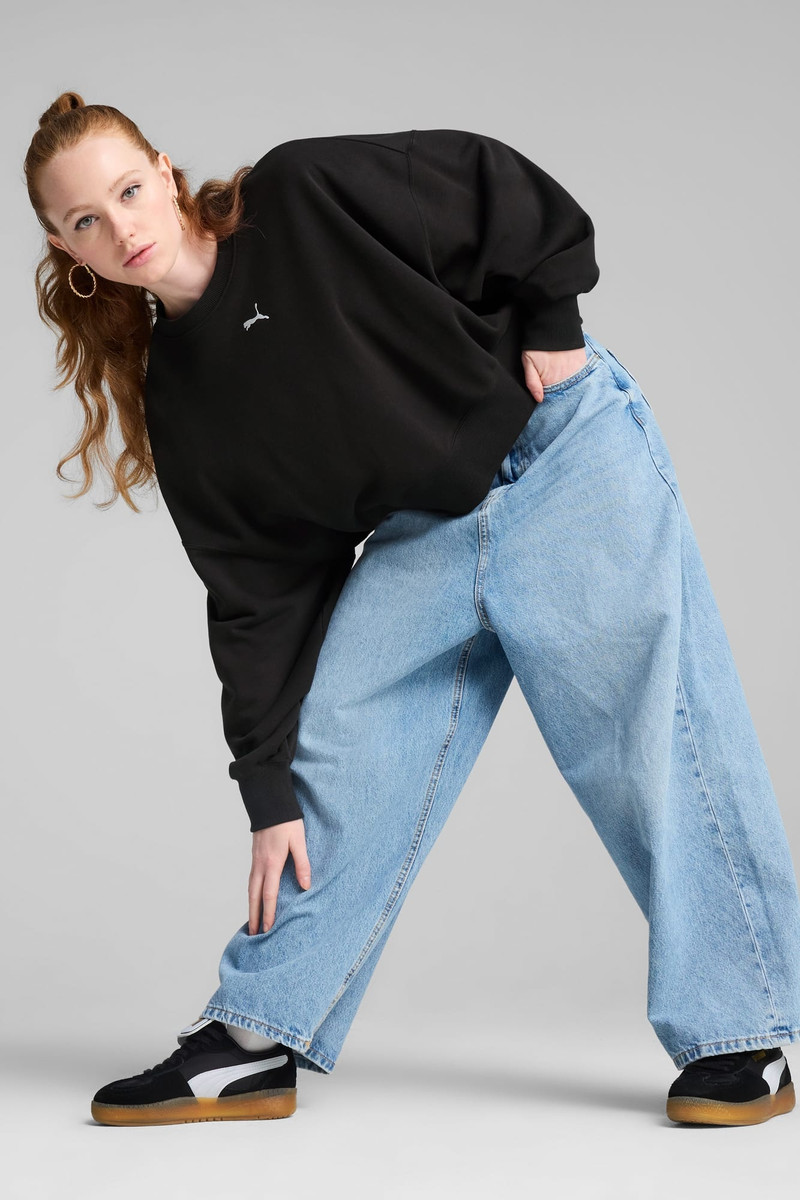 Wardrobe Essentials Women's Oversized Crew Sweatshirt 5