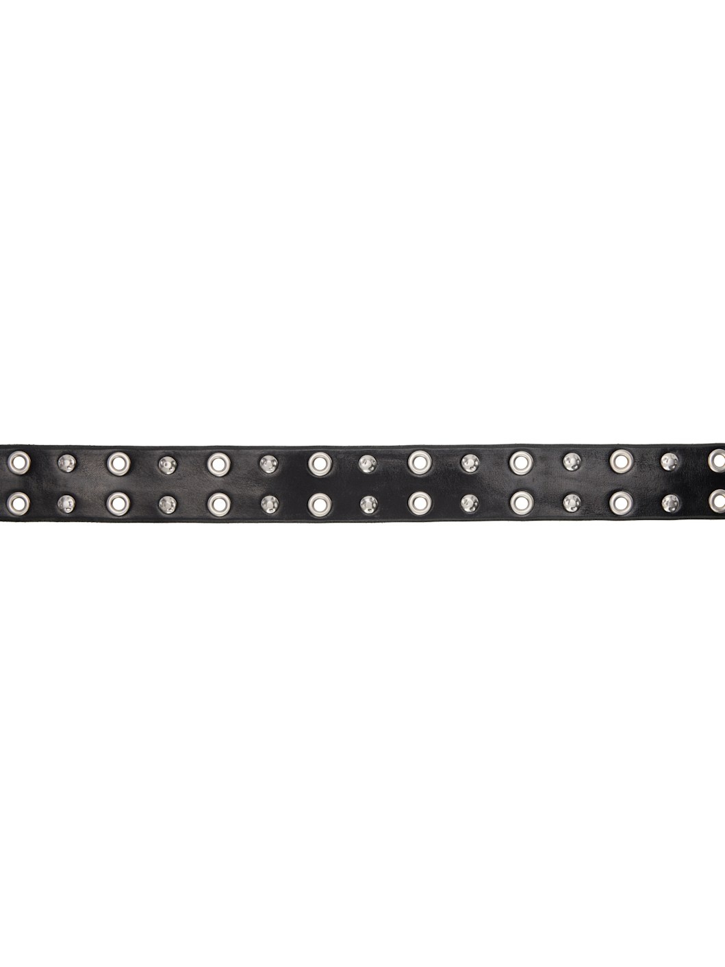 Our Legacy Black Studded Double Tongue Belt | ssense