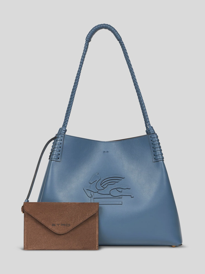 Etro MEDIUM LIBRA TOTE BAG IN LEATHER outlook