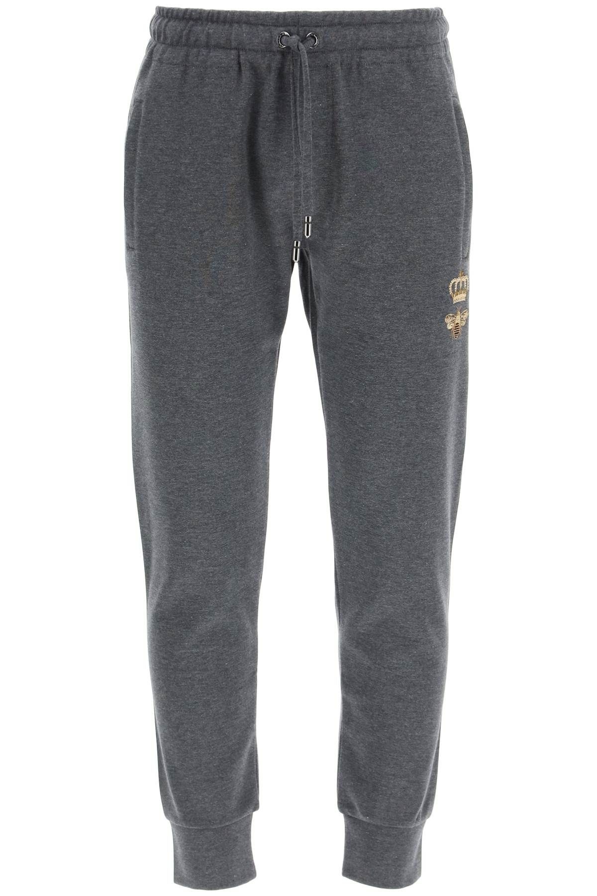 SWEATPANTS WITH LUREX EMBROIDERY - 1