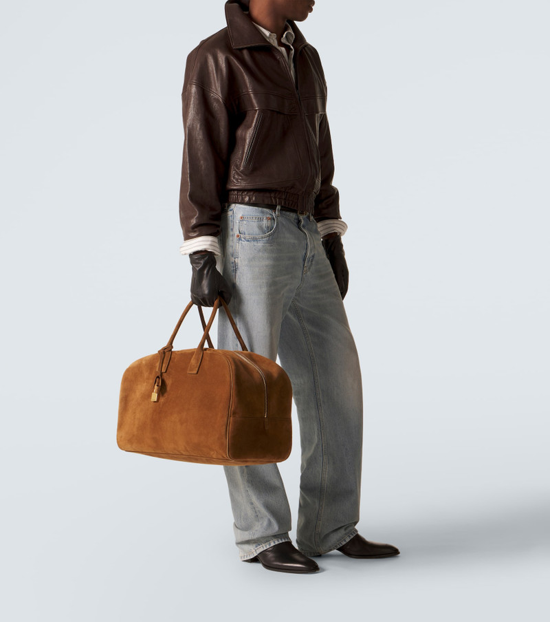 SAINT LAURENT Bowling Large suede duffel bag outlook