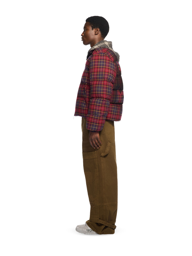 Spray Arrow Check Flannel Down Jacket 3