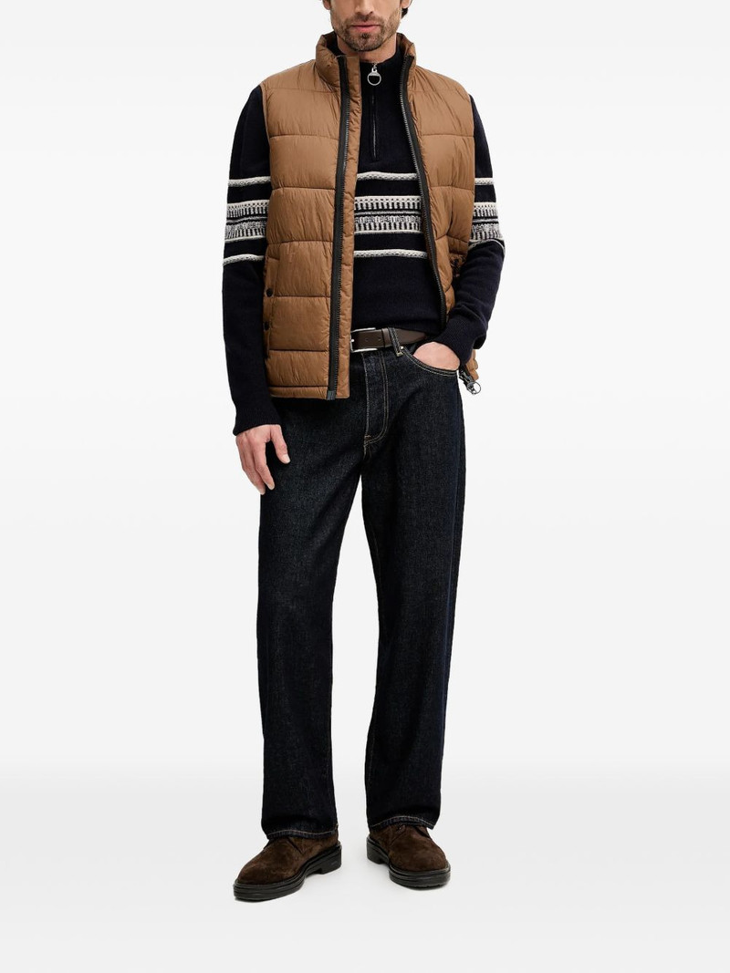 Barbour Kepwick striped half-zip sweater outlook