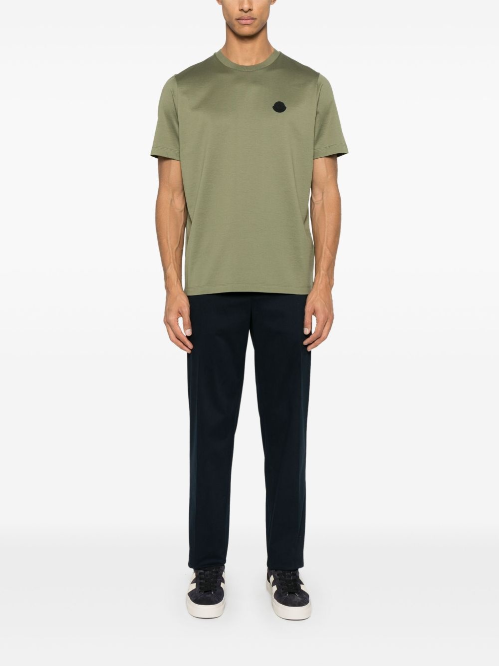 vertical-logo cotton T-shirt - 2