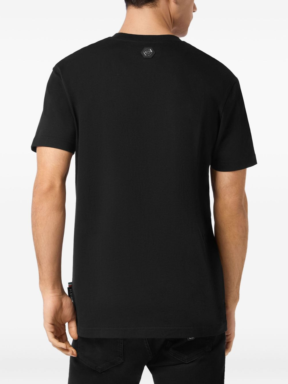 teddy bear-embroidered T-shirt - 3
