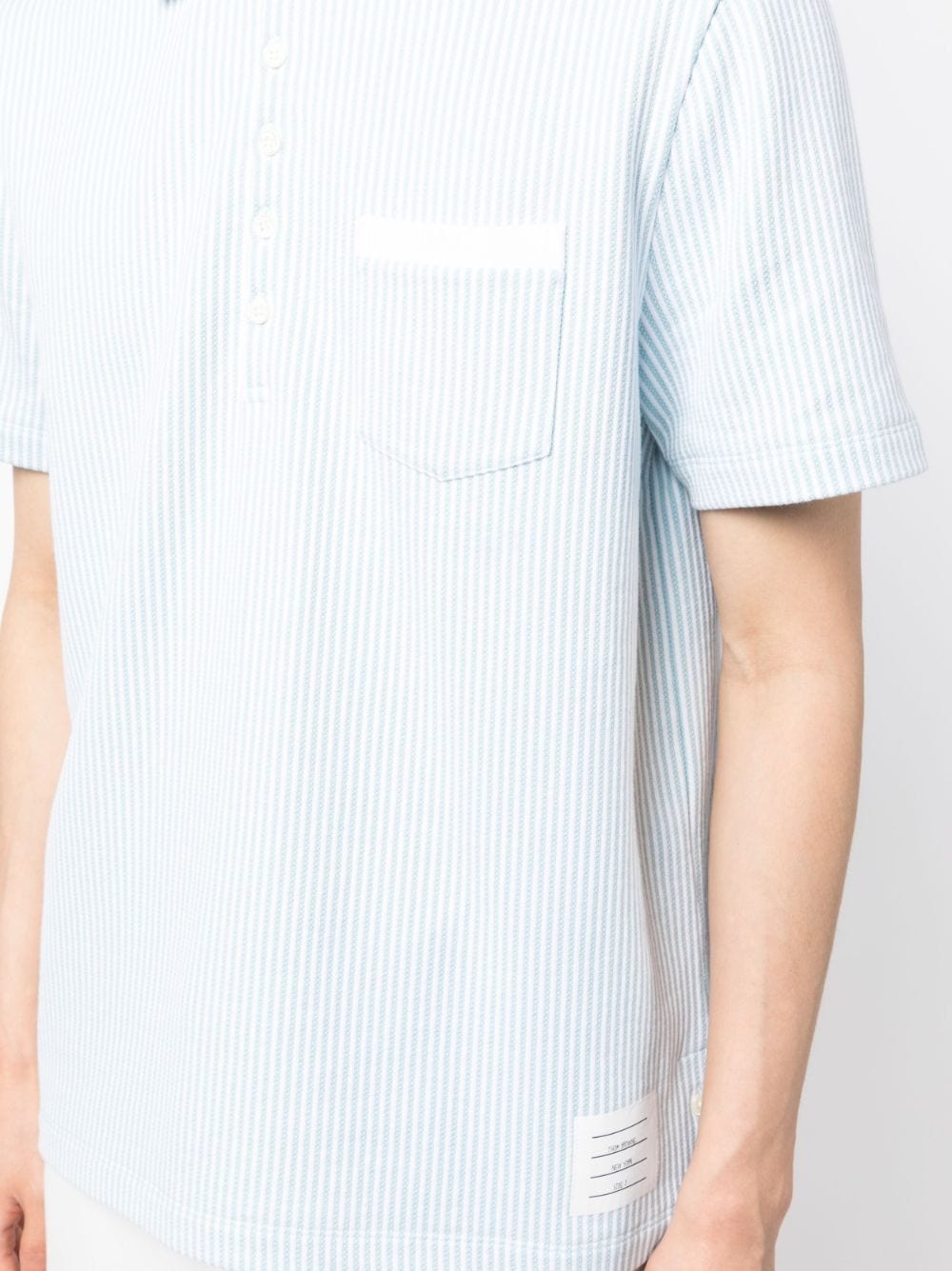 striped polo shirt - 5