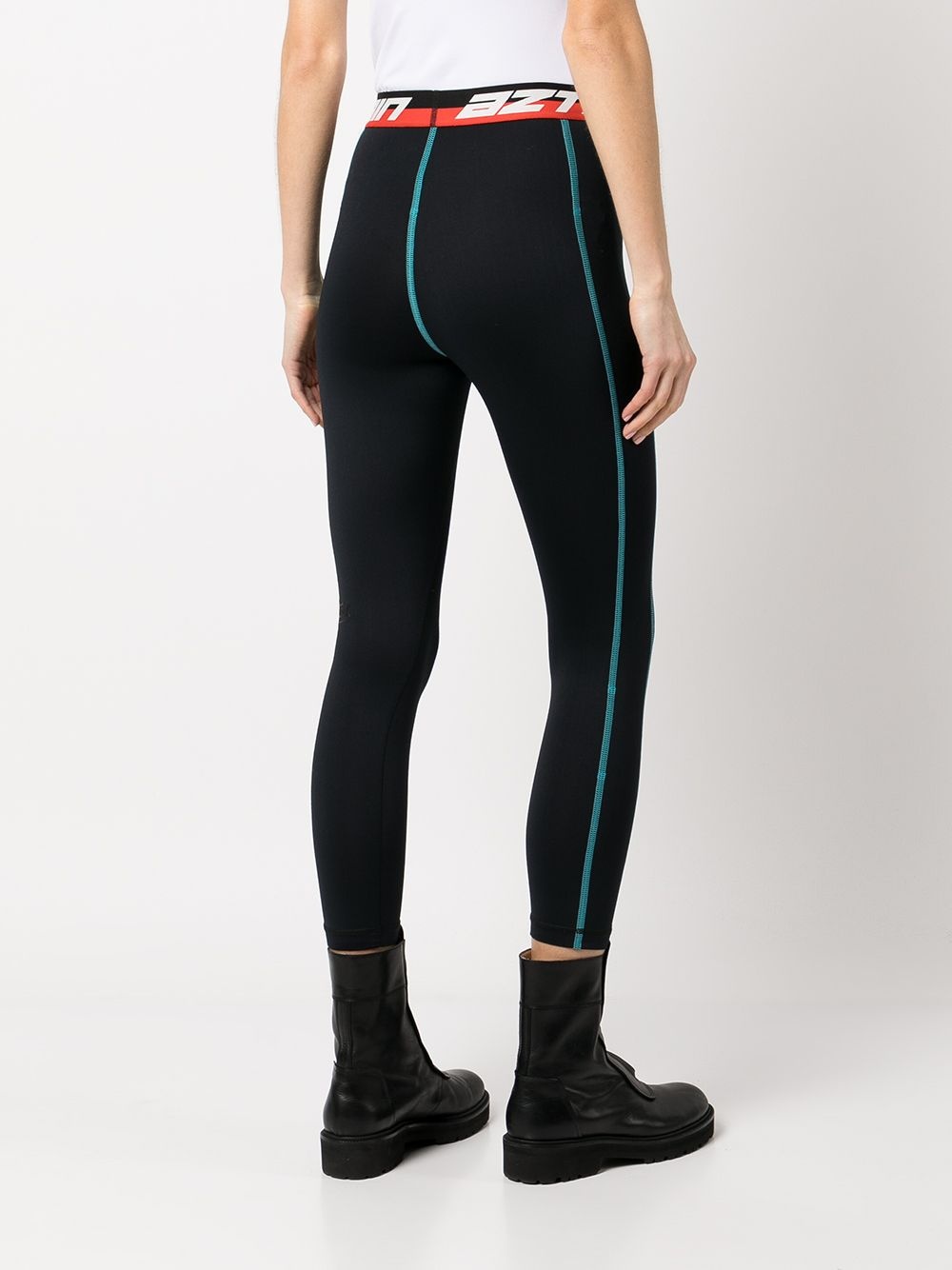 Next To Skin logo-waistband leggings - 4