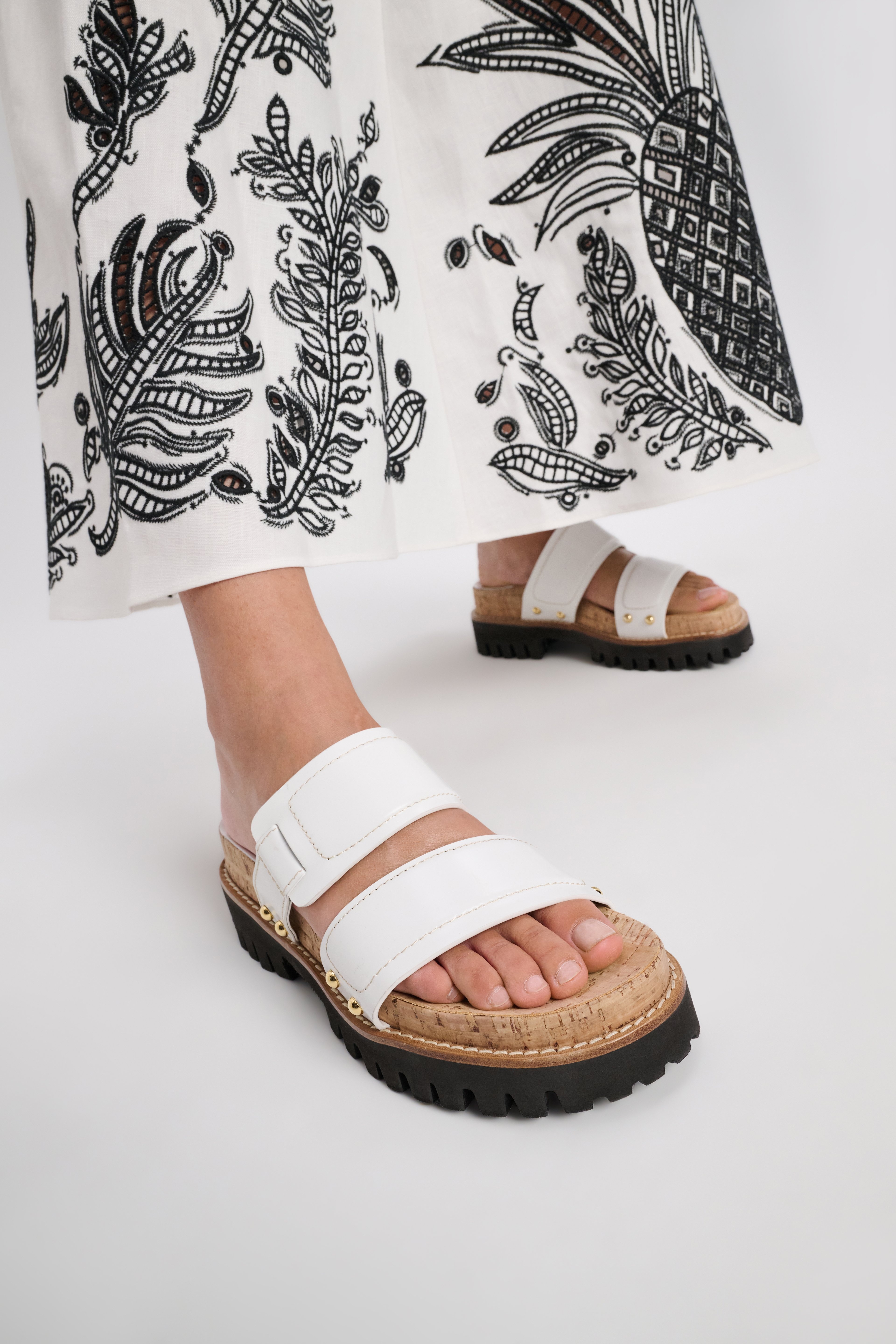 CORK CONTRAST sporty sandal - 3