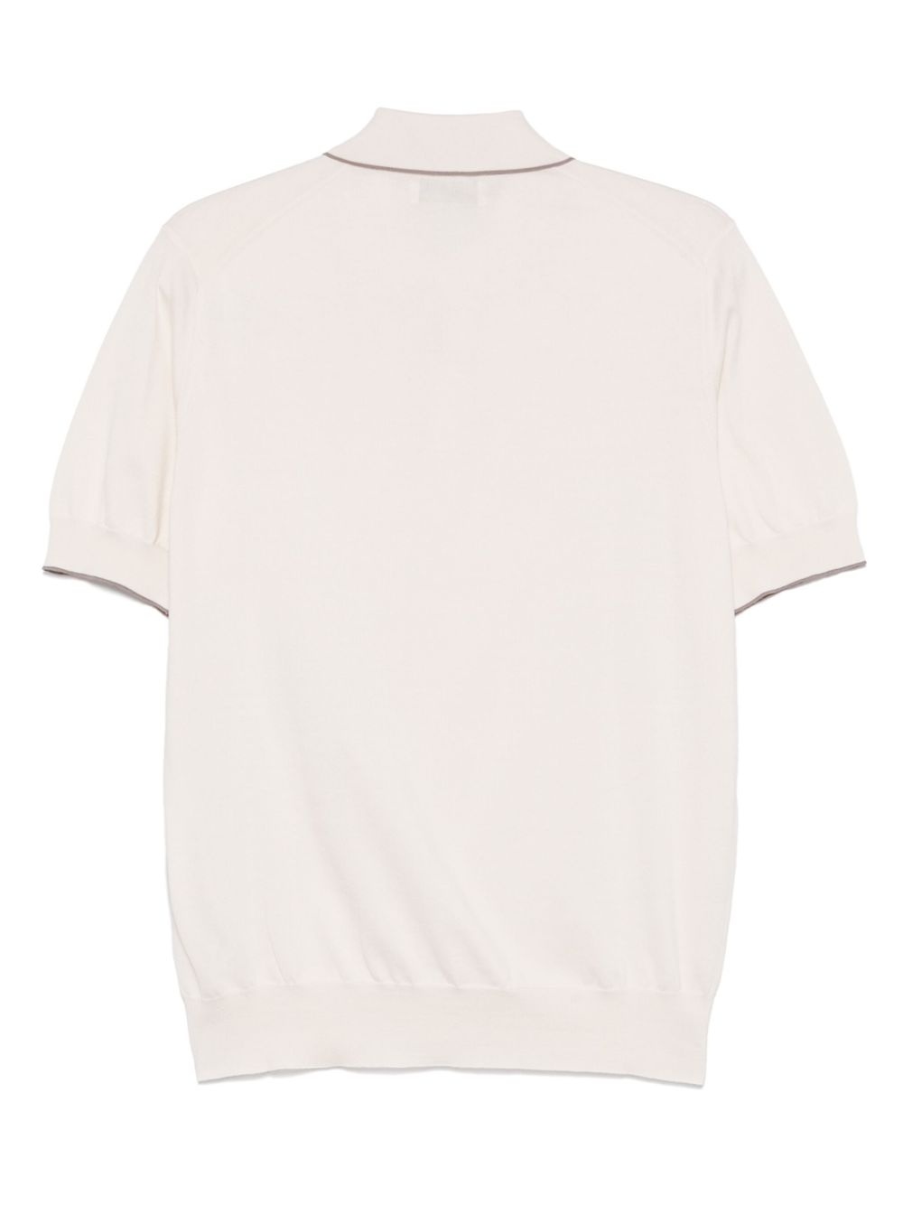 contrasting-trim polo shirt - 2