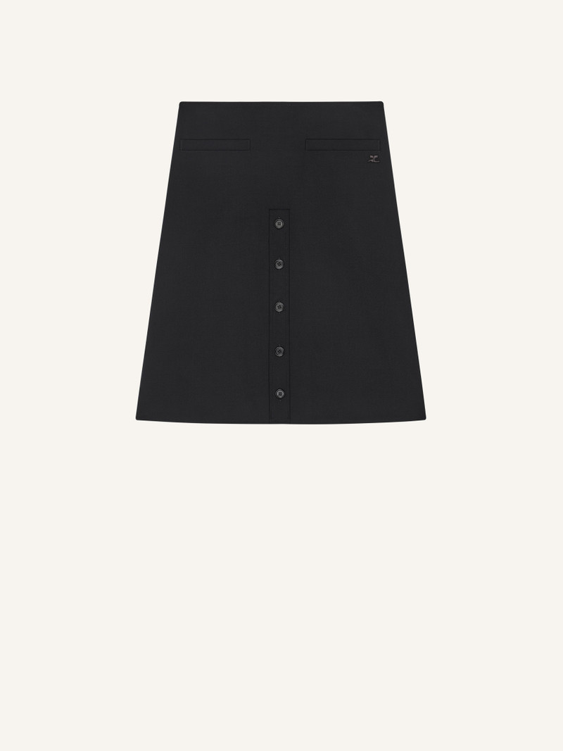 BUTTONED MIDI SKIRT 1