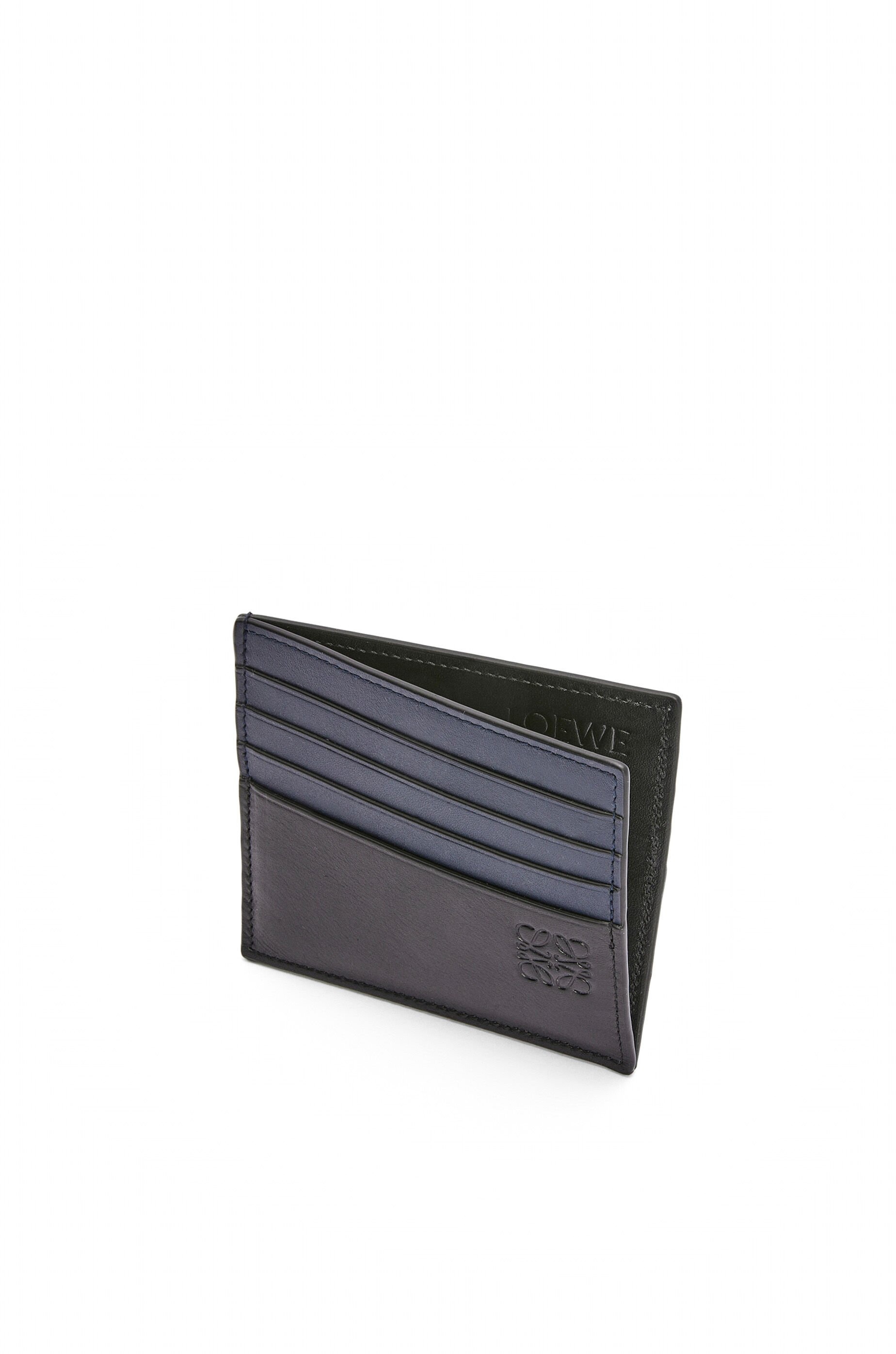 Open plain cardholder in shiny calfskin - 2