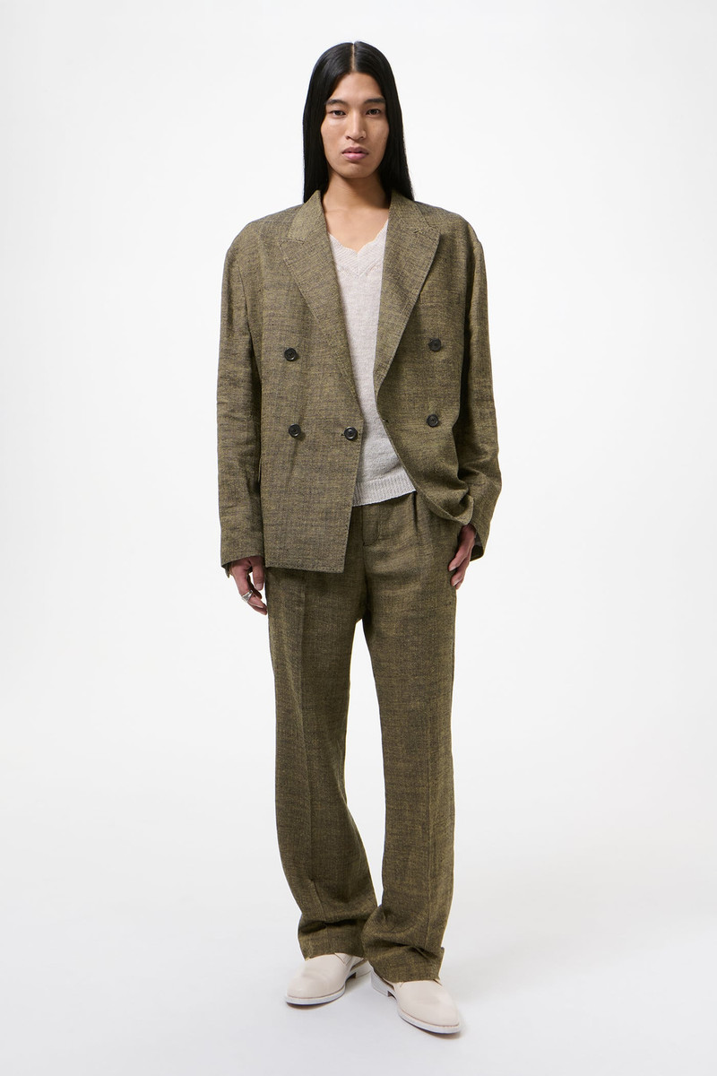 Our Legacy Halt Blazer Deep Husk Soft Grain Weave outlook