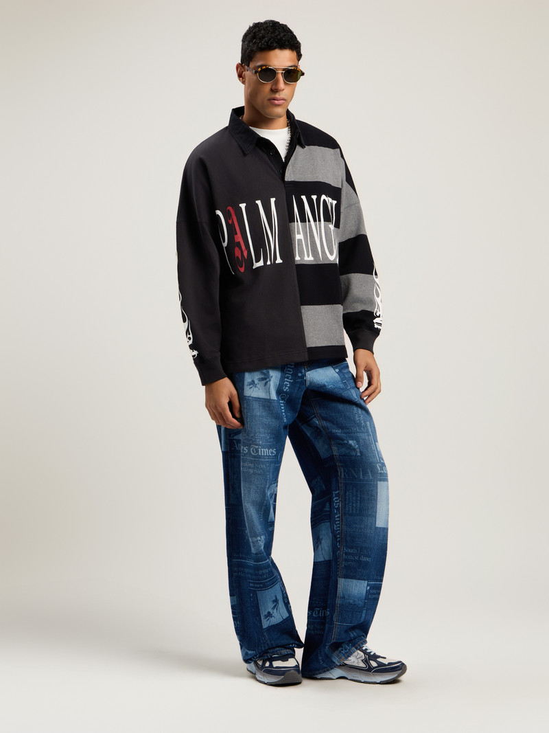 Palm Angels Flames Flag Polo L/Sg outlook