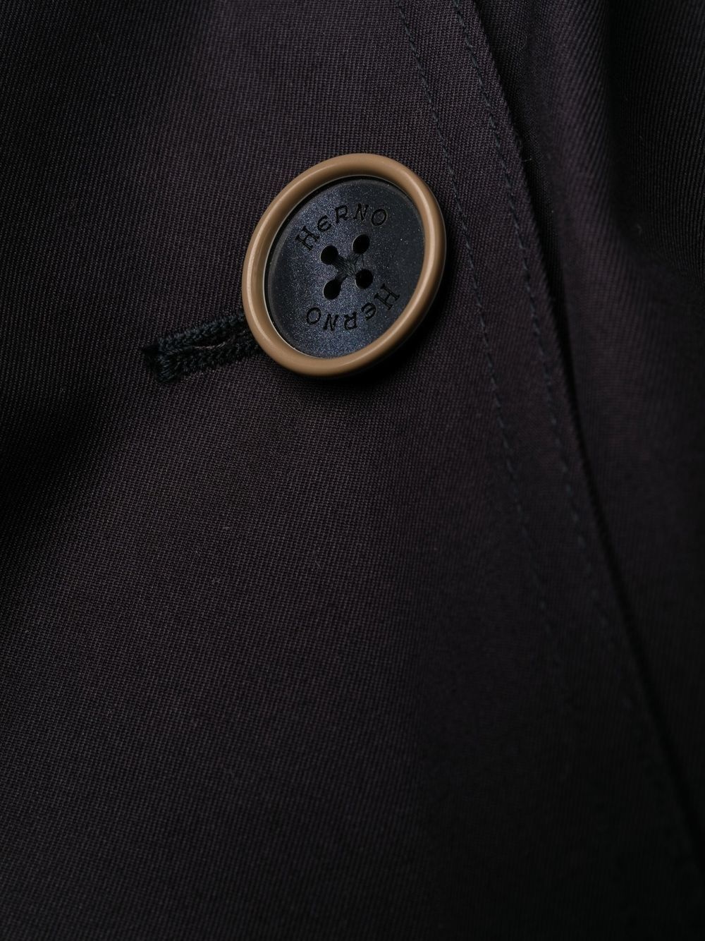 belted double-breasted trench coat - 6
