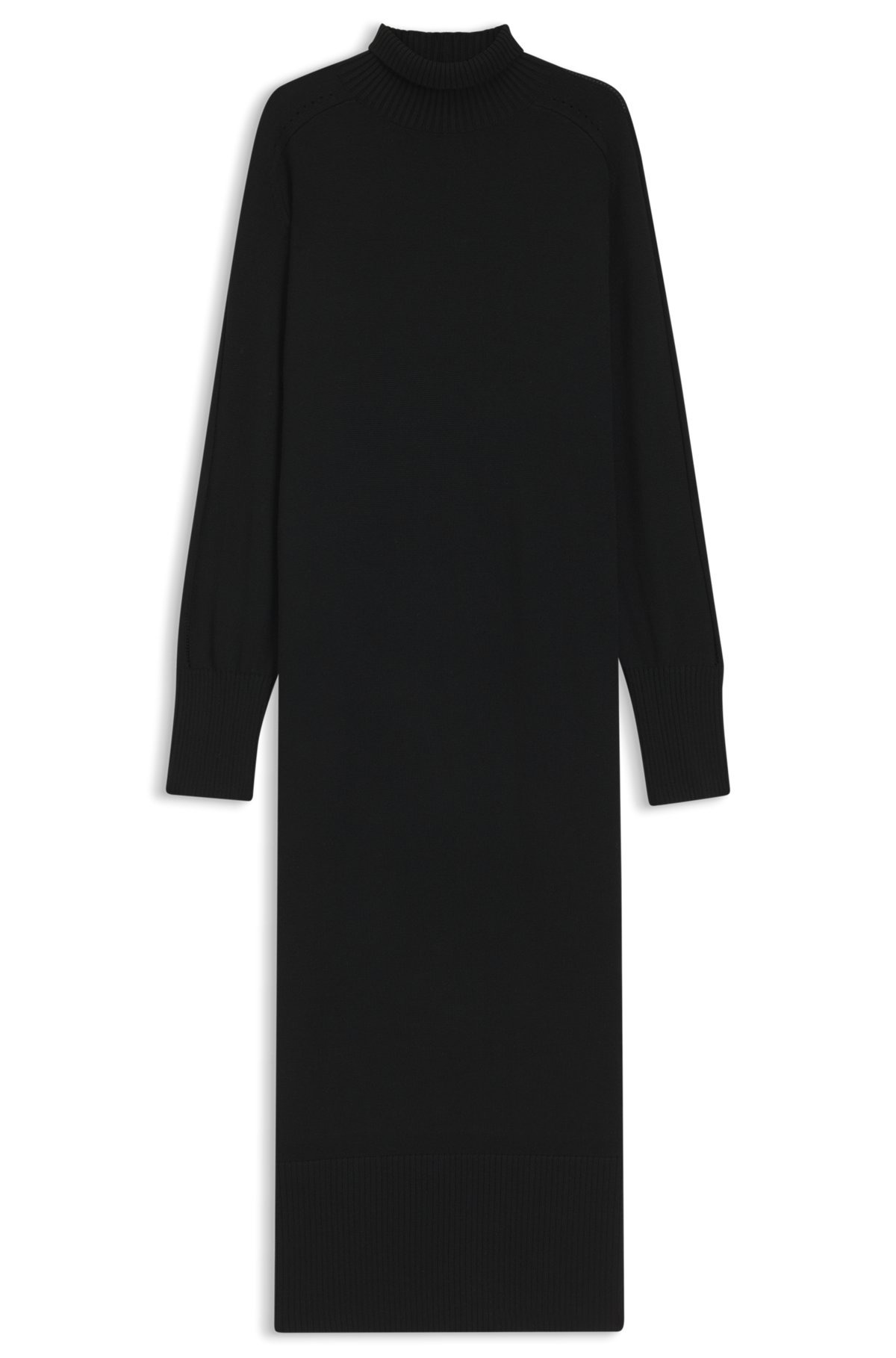 ROLLNECK KNITTED DRESS IN A WOOL BLEND - 1