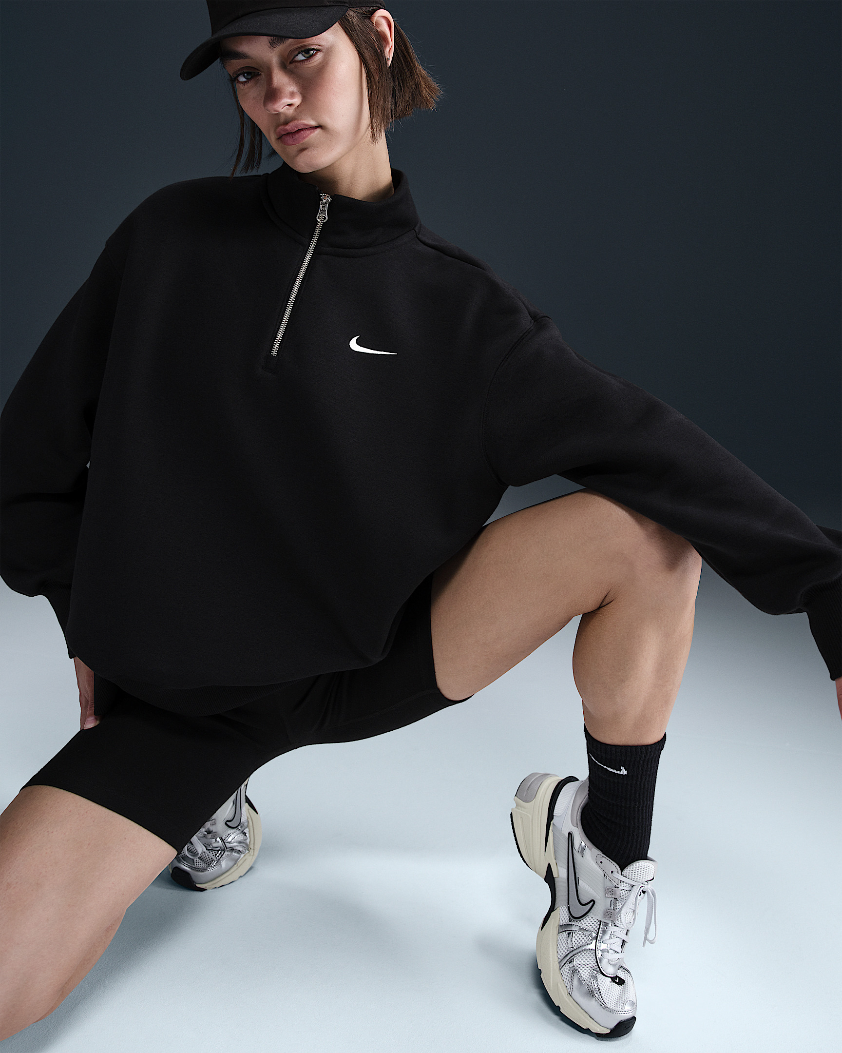 Nike Sportswear Phoenix Fleece Women's Oversized 1/4-Zip Long Sweatshirt - 3
